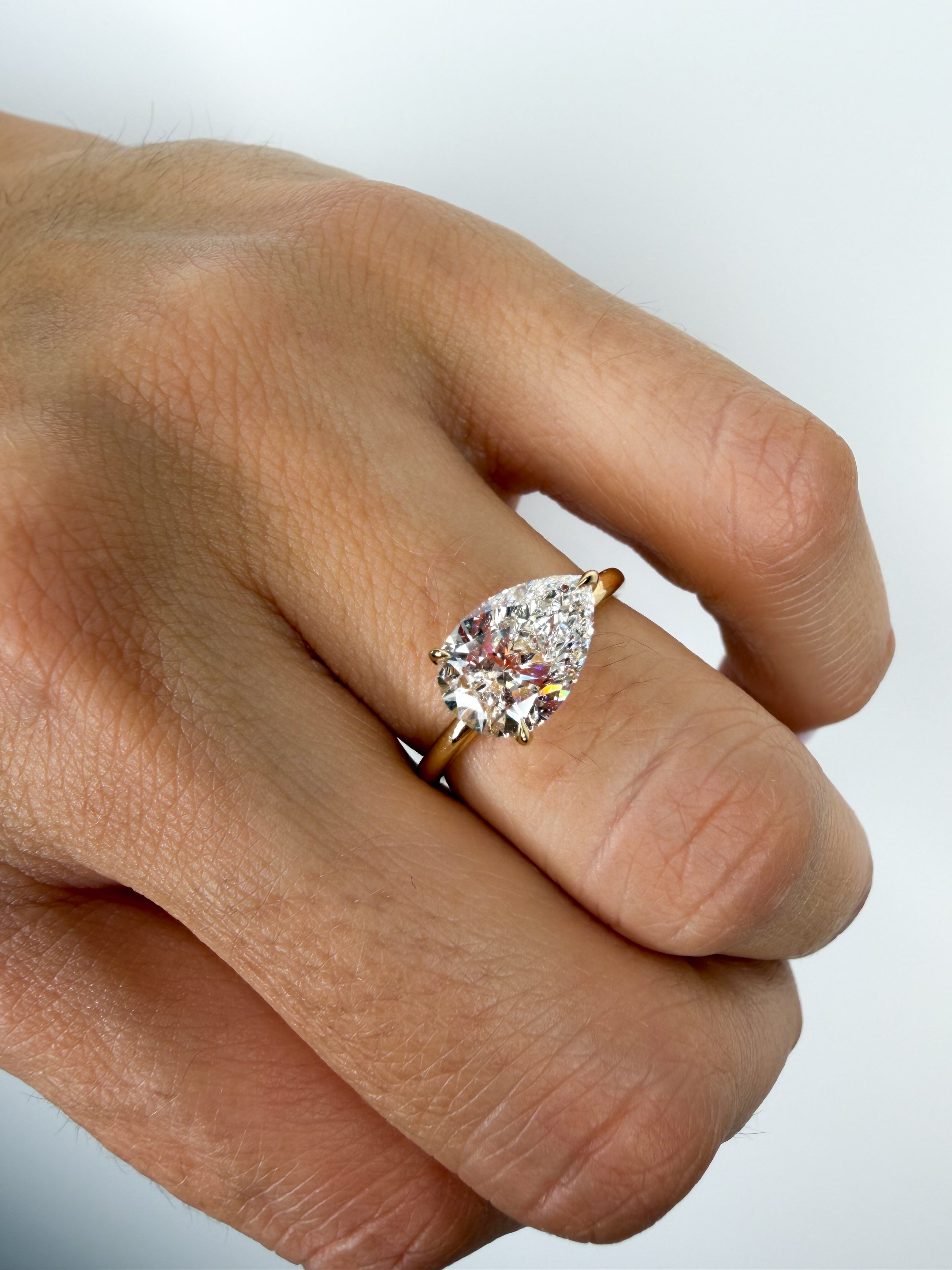 The Horizontal Pear Ring
