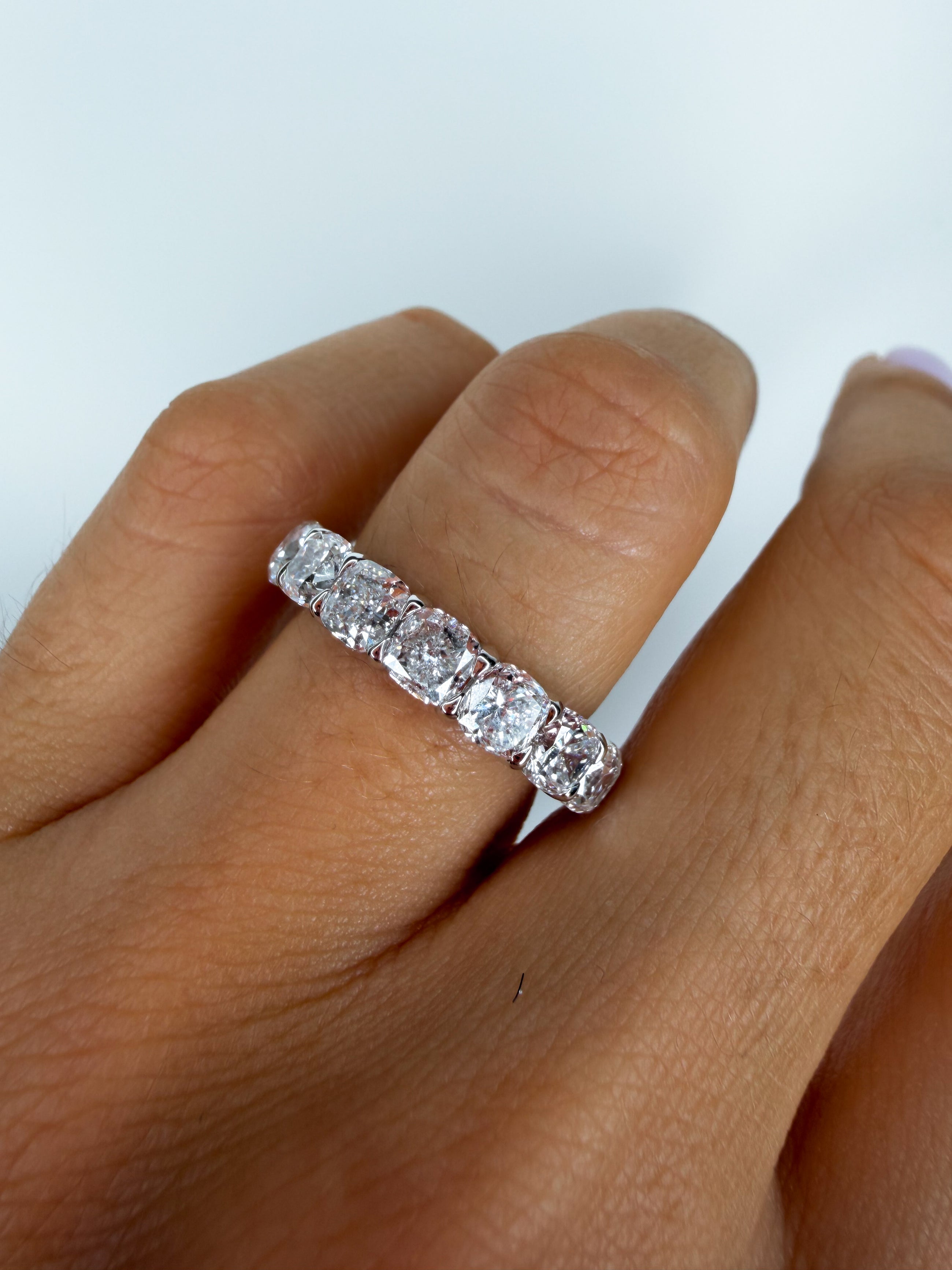 The Iconic Cushion Cut Eternity Band