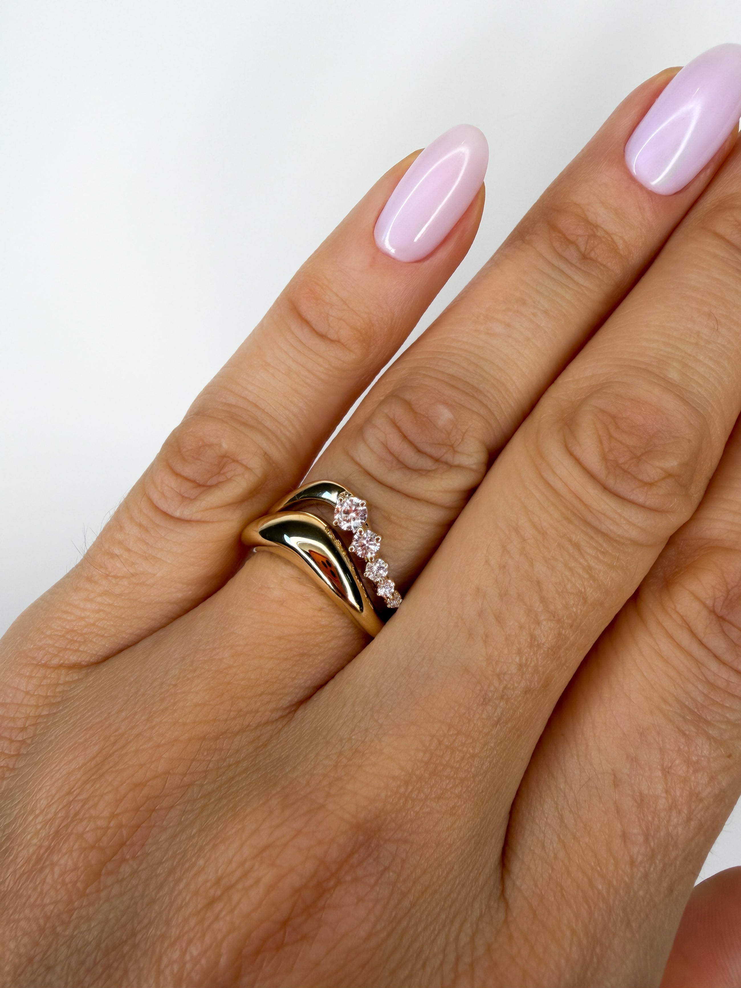 The Curveball Dome Ring