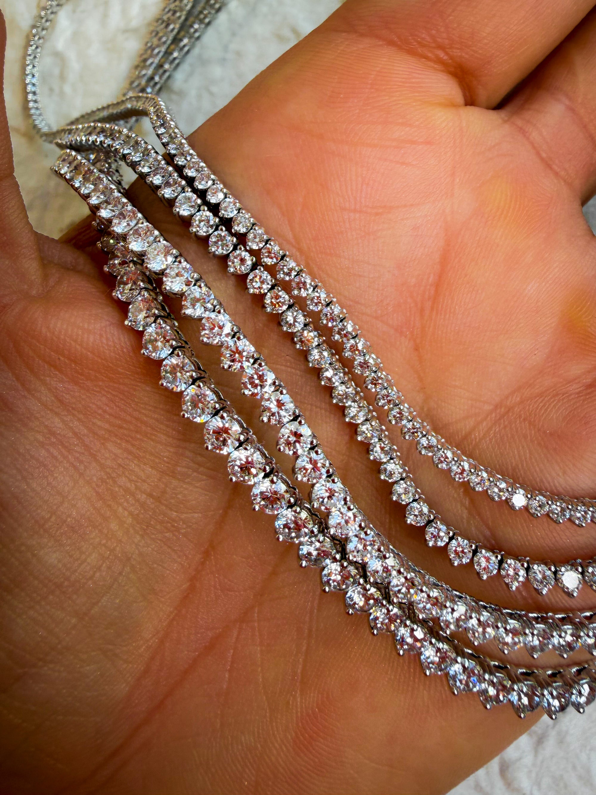 Martini Glow Tennis Necklace