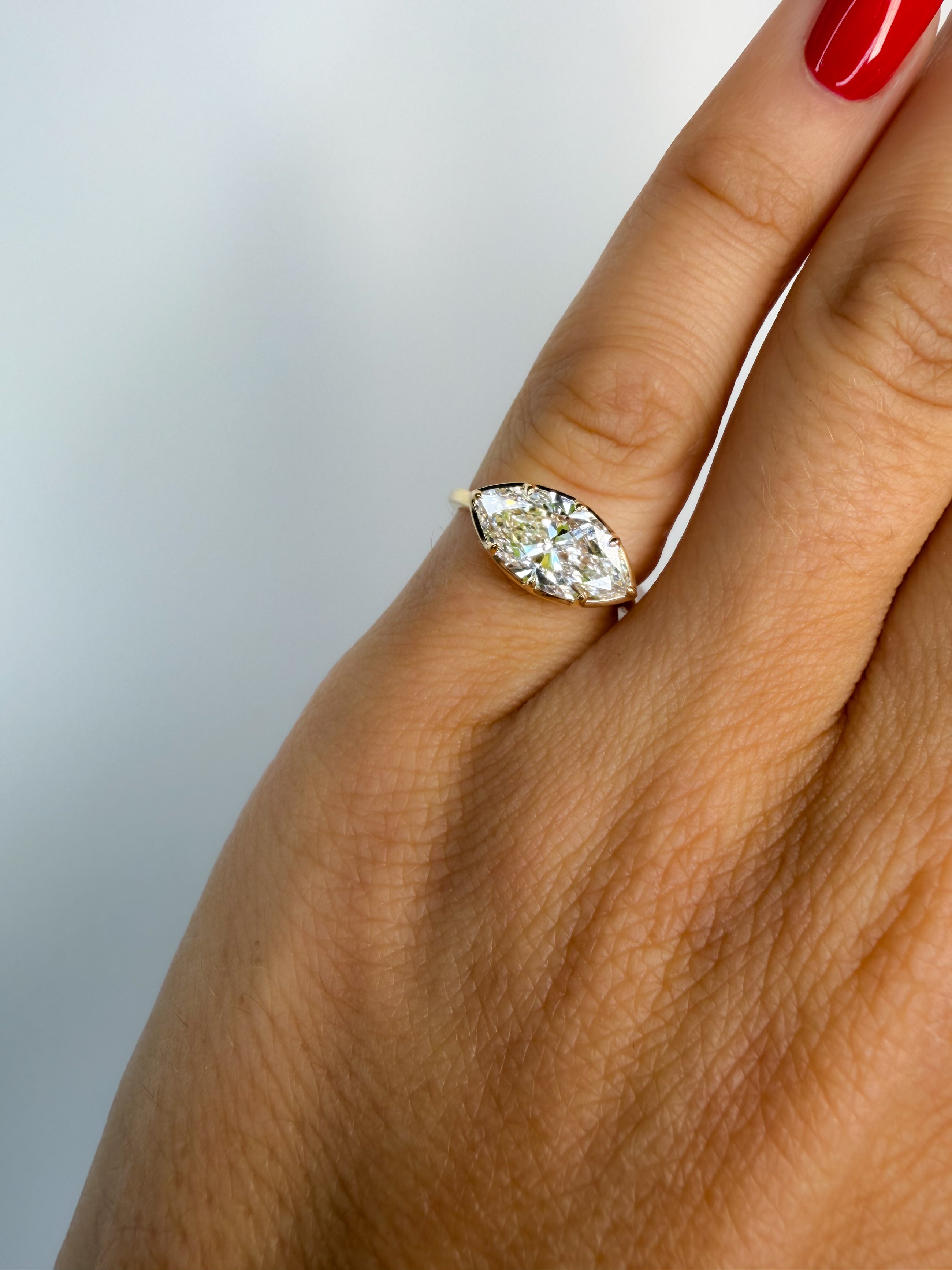 The Ride-or-Die Marquise Pinky Ring