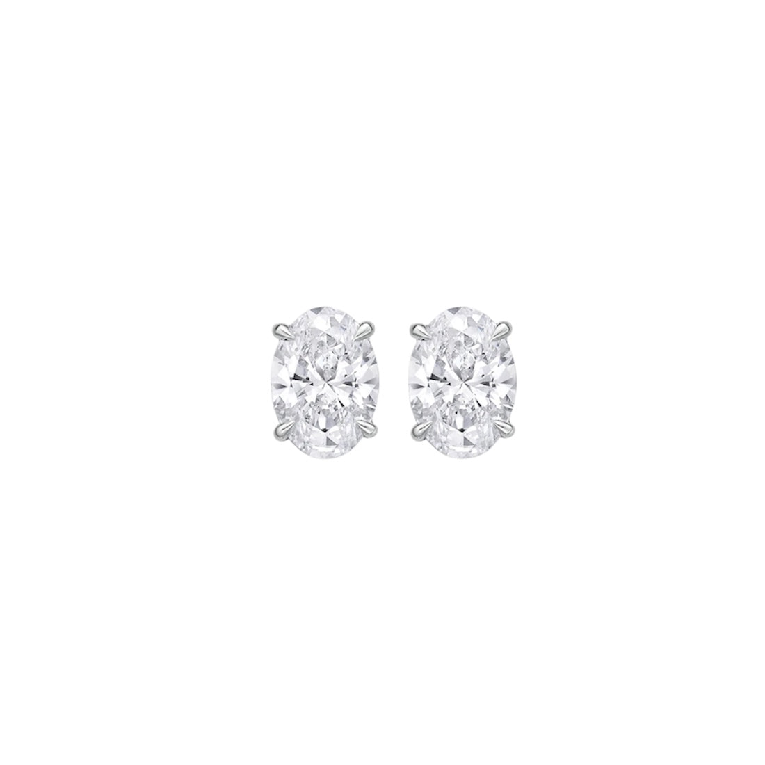The Allure - Oval Cut 3ctw Diamond Studs