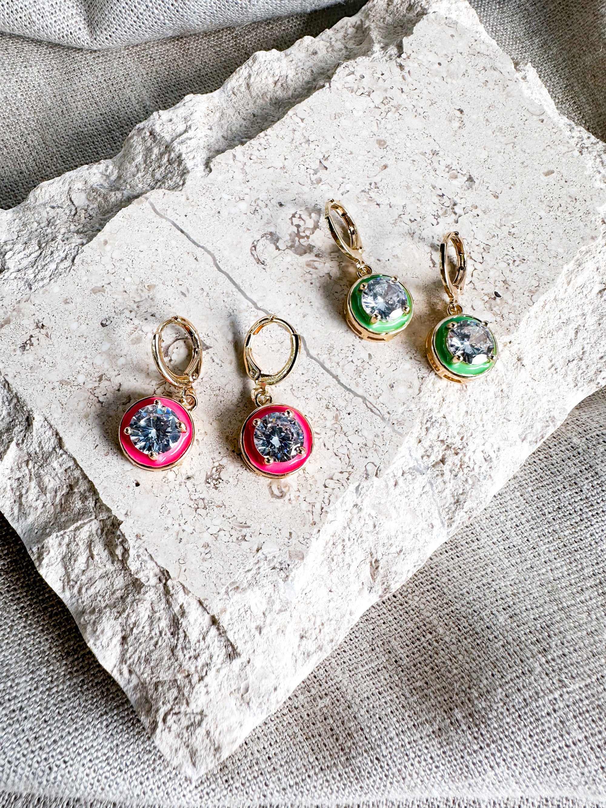Enamel Candy Ball Earrings
