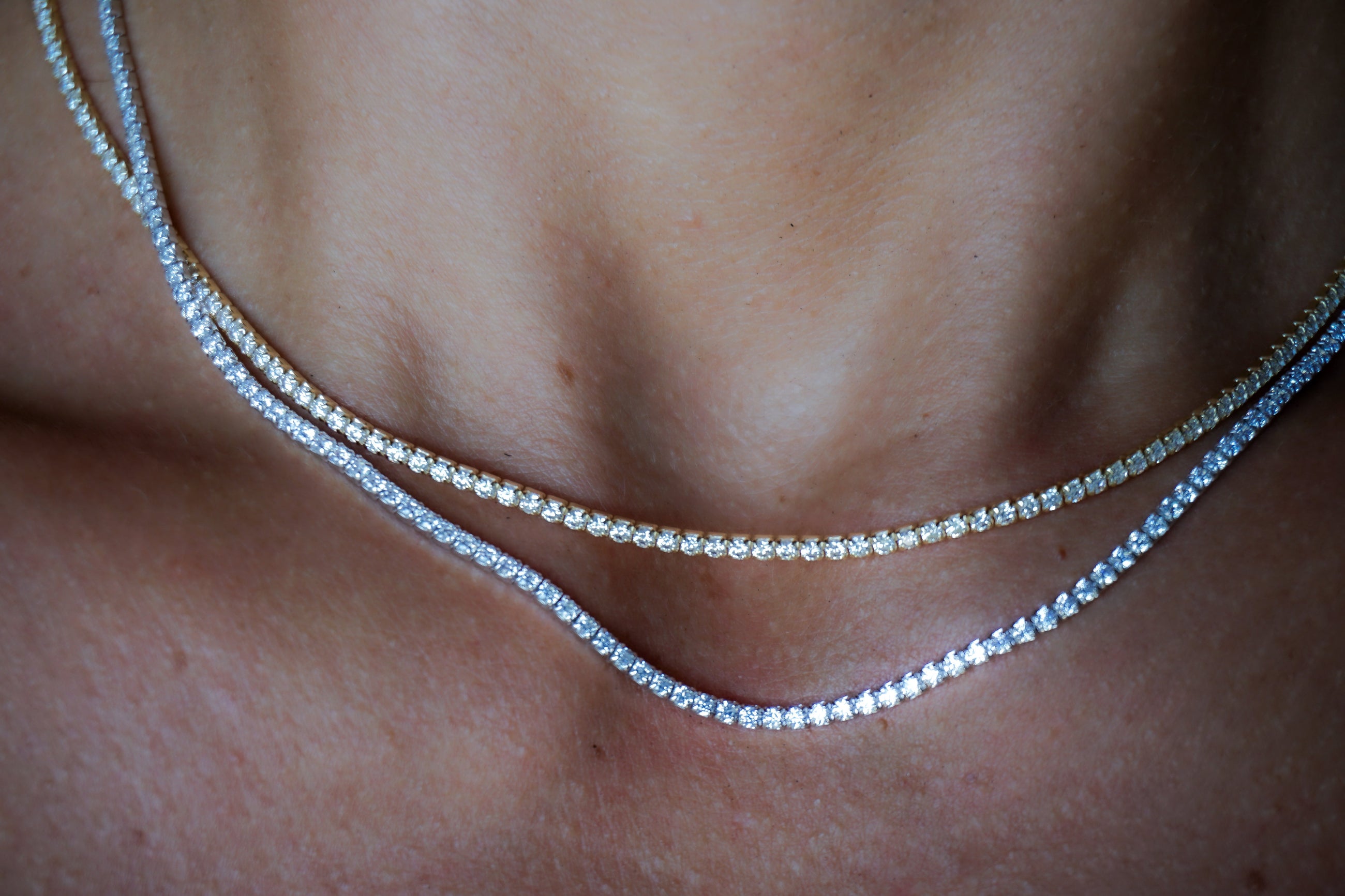 The Faux Diamond Tennis Necklace