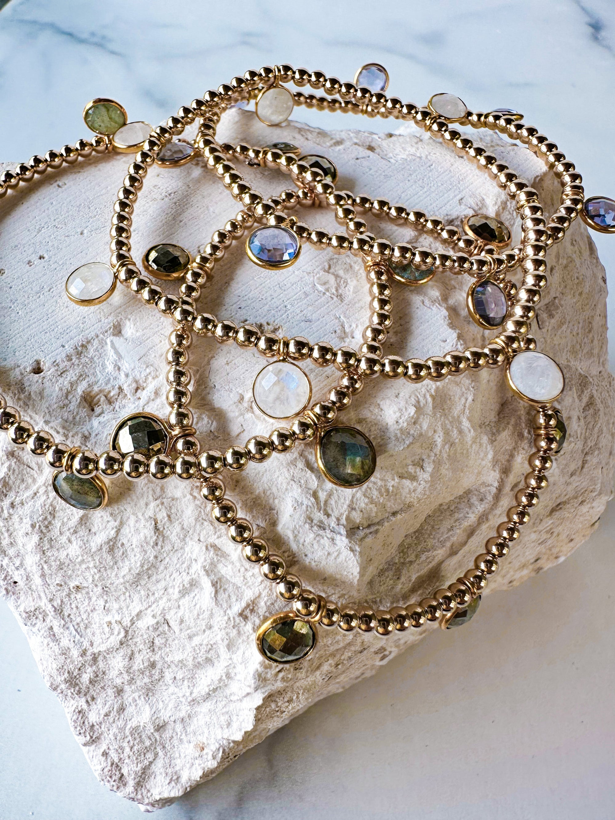 Moonstone Drop Bracelet