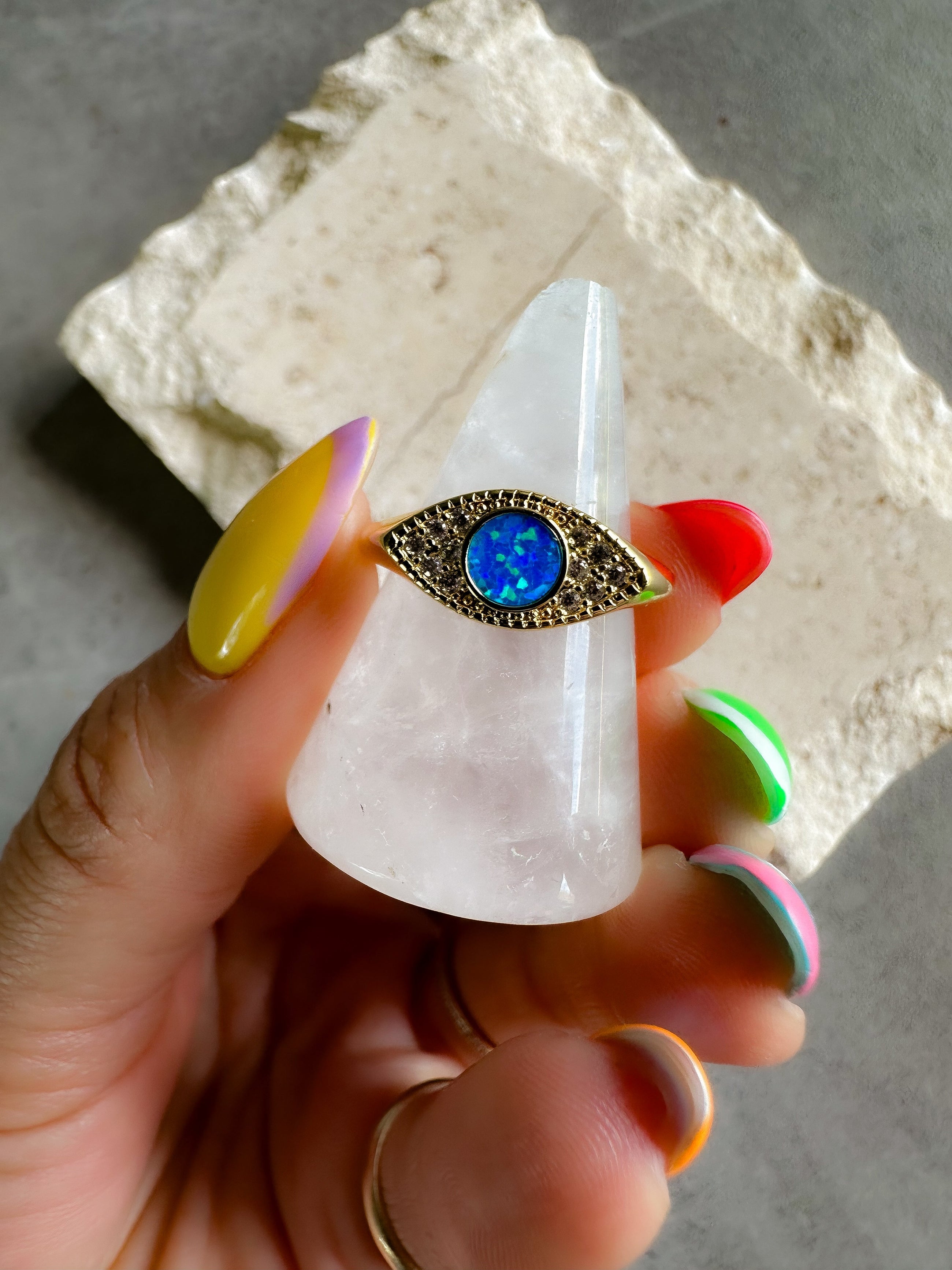 Opal Eye Ring