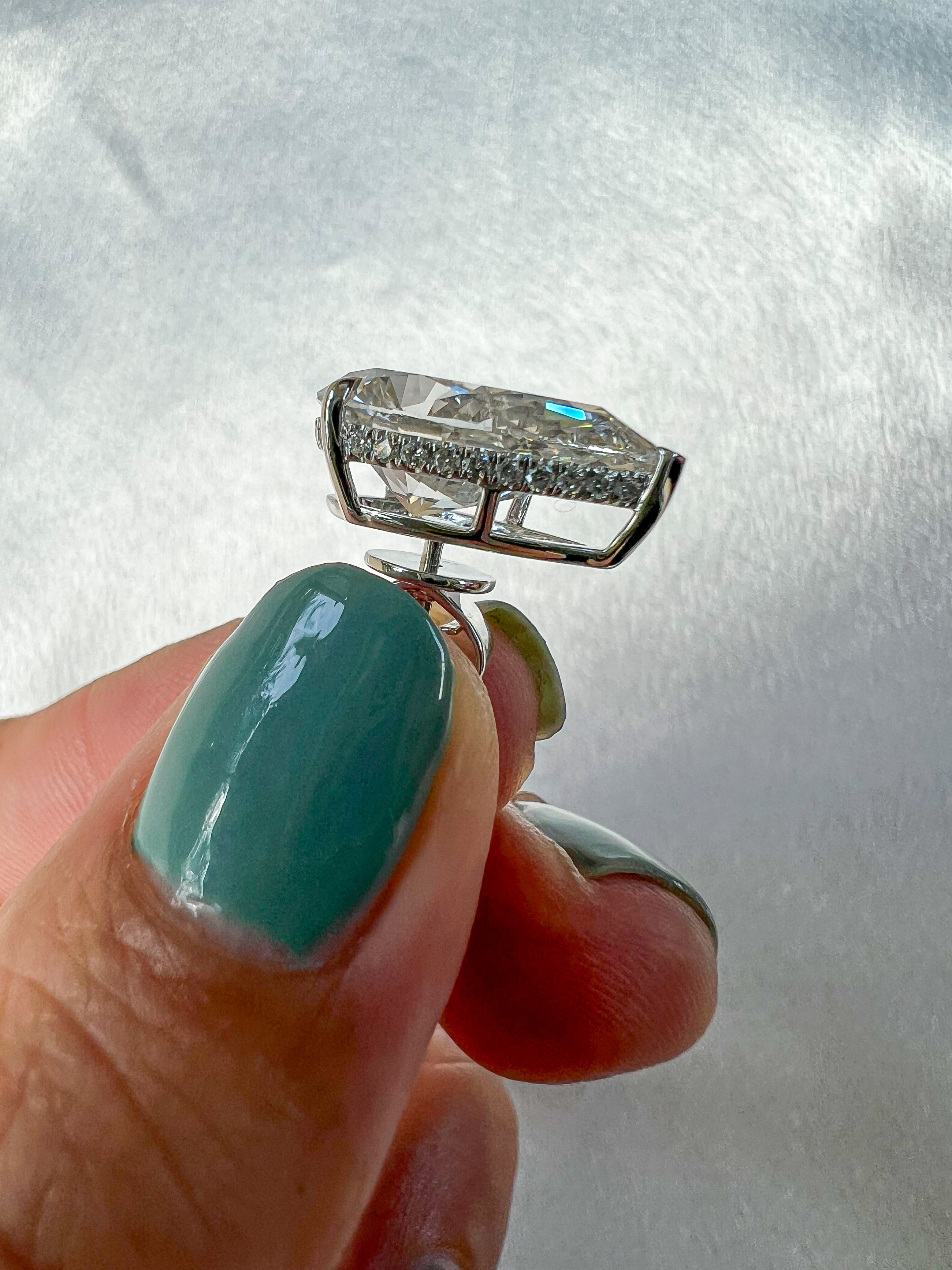 Spiked Pears - 10ctw Diamond Studs