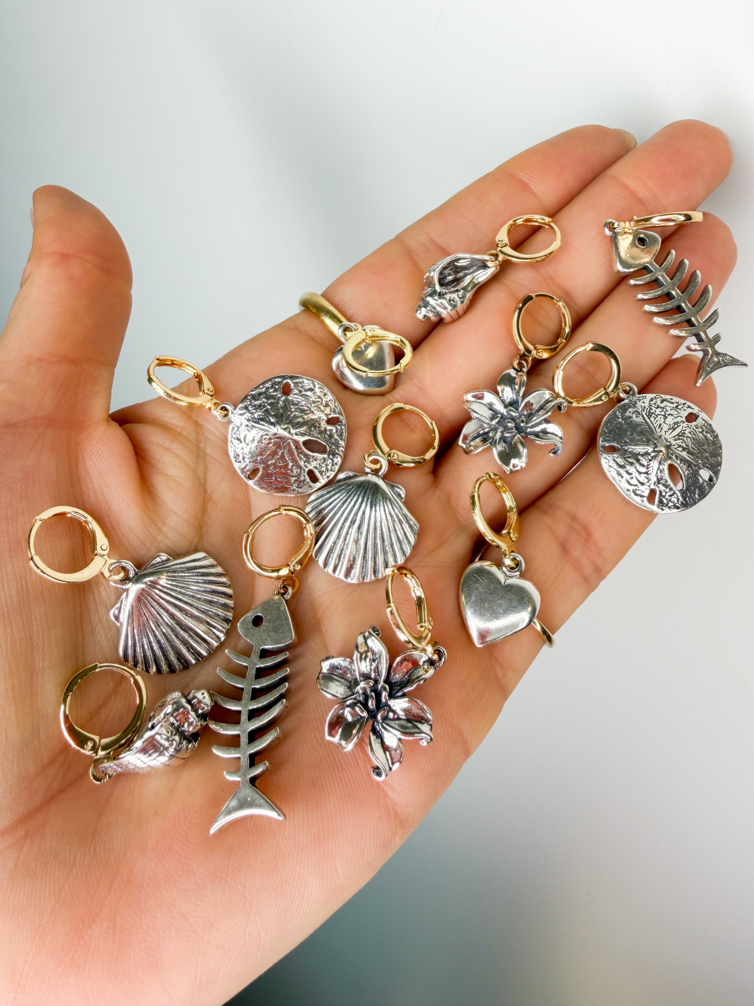 Silver Sand Dollar Earrings