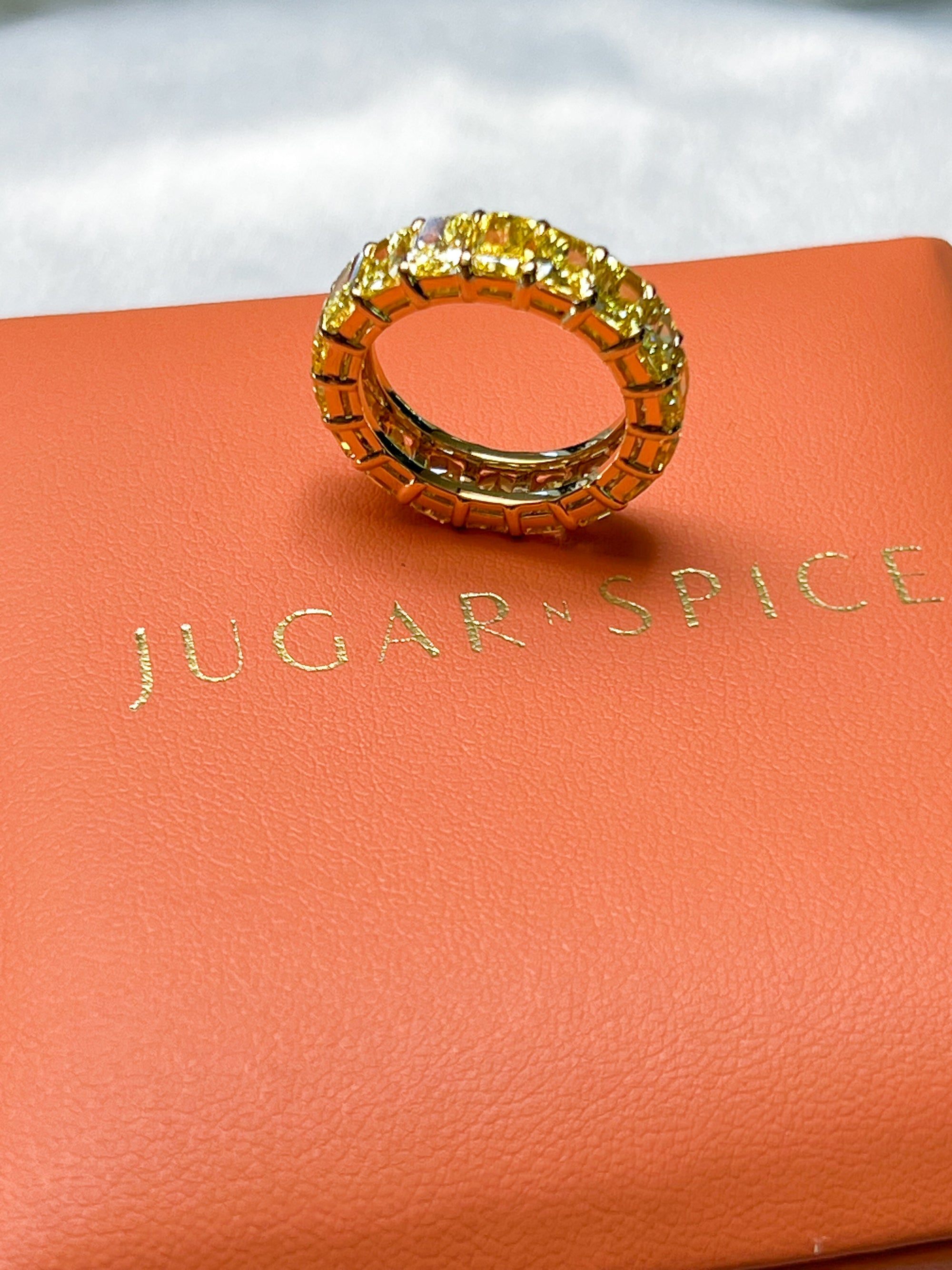 Golden Radiance Eternity Band