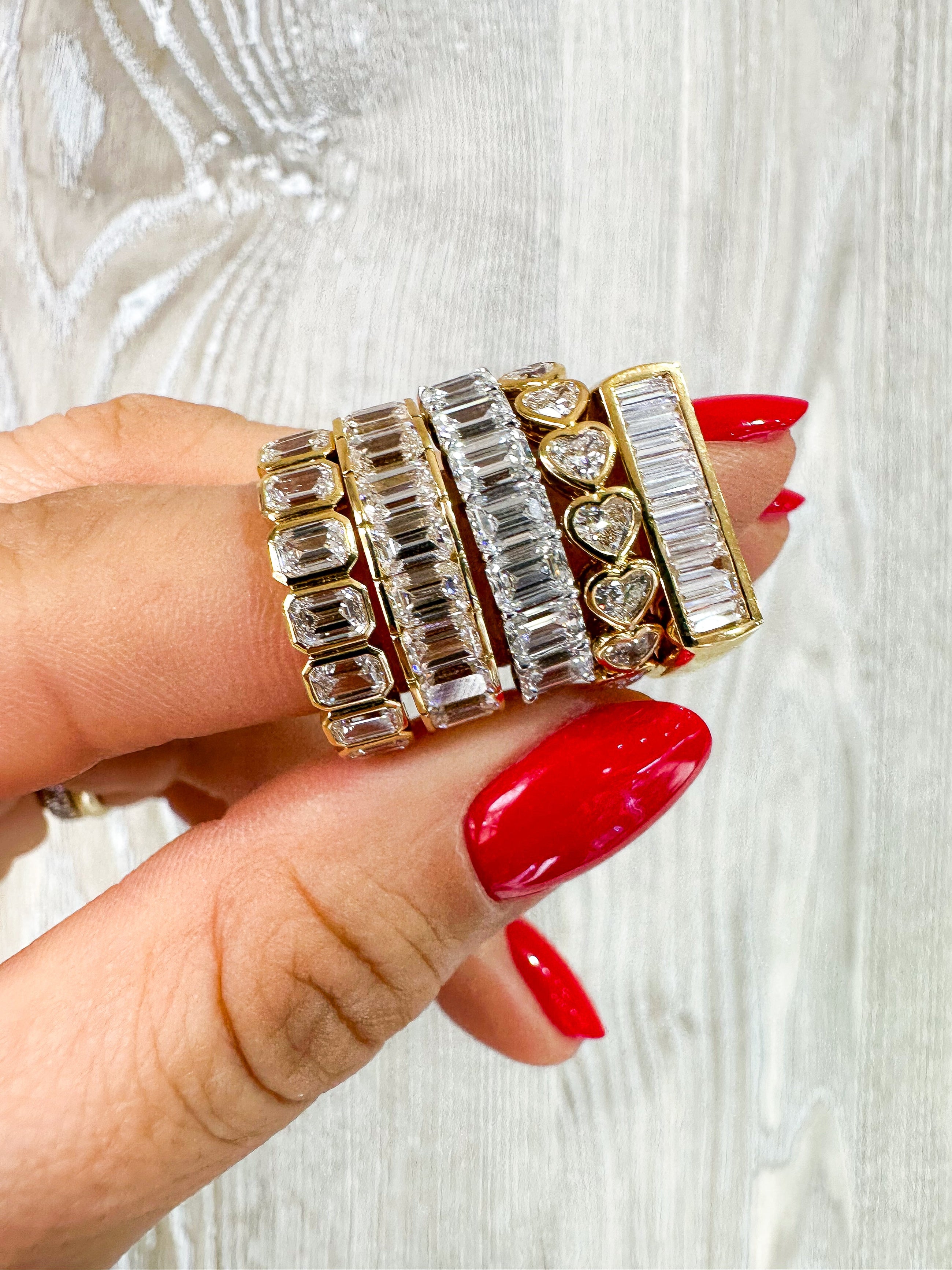 The Bar Baguette Ring