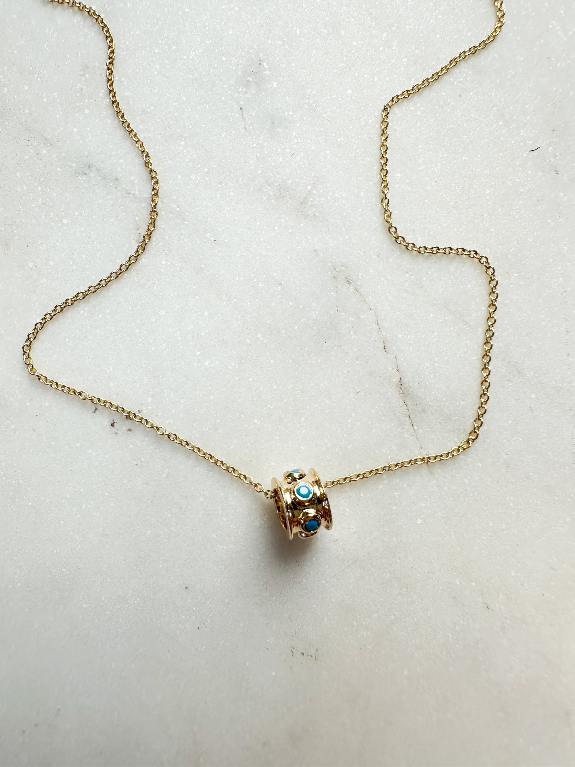 The Turquoise Charm Necklace
