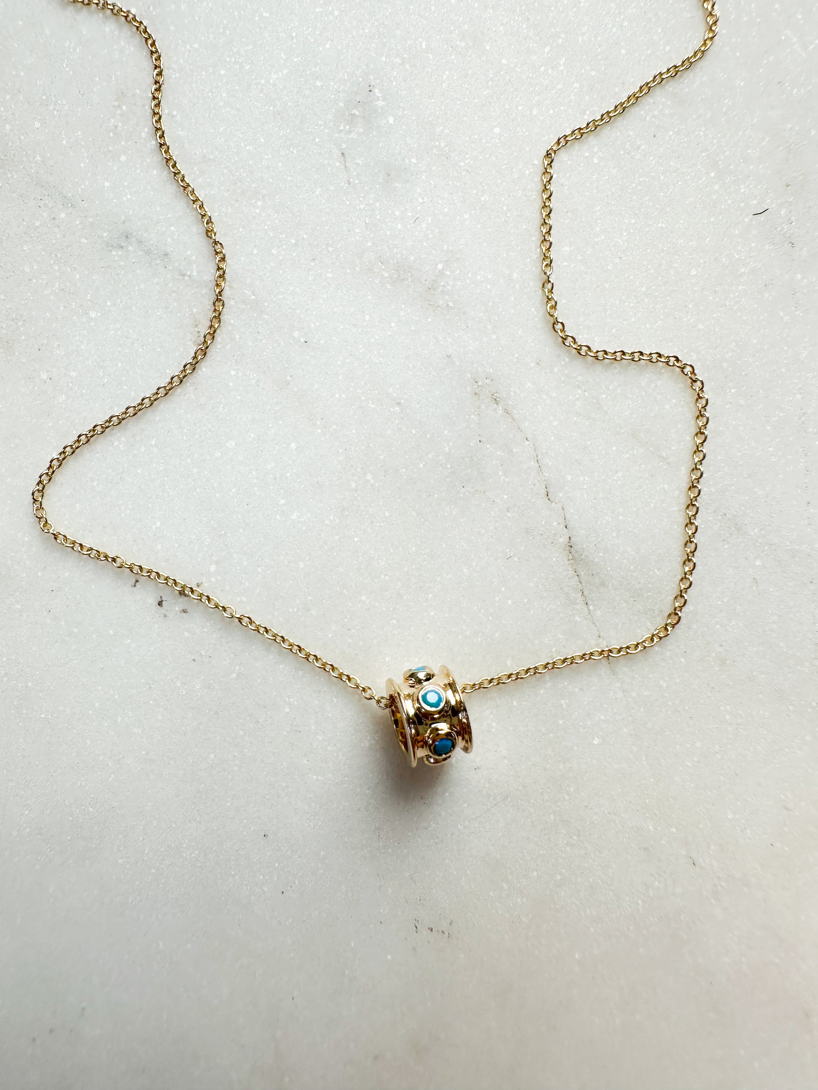 The Turquoise Charm Necklace