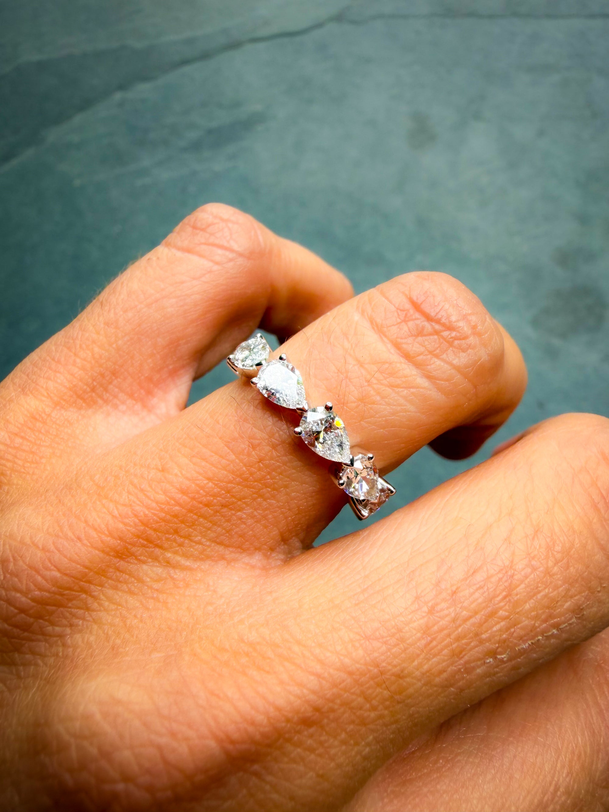 The Horizontal Pear Eternity Band