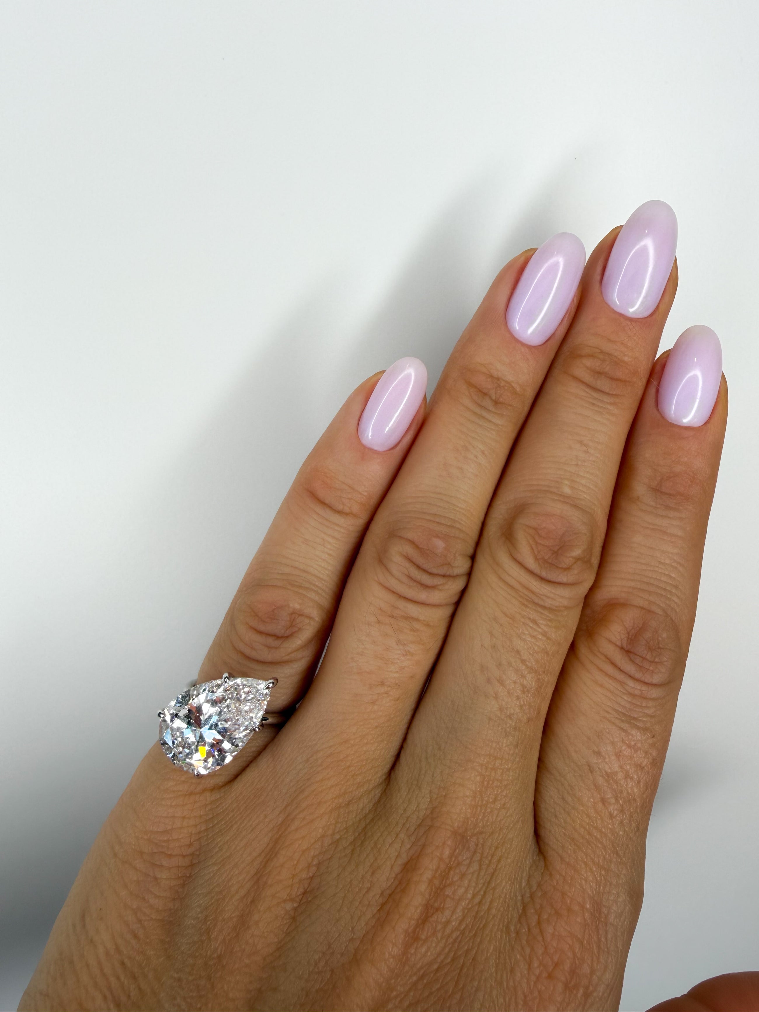 The Big Slanted Pear Ring