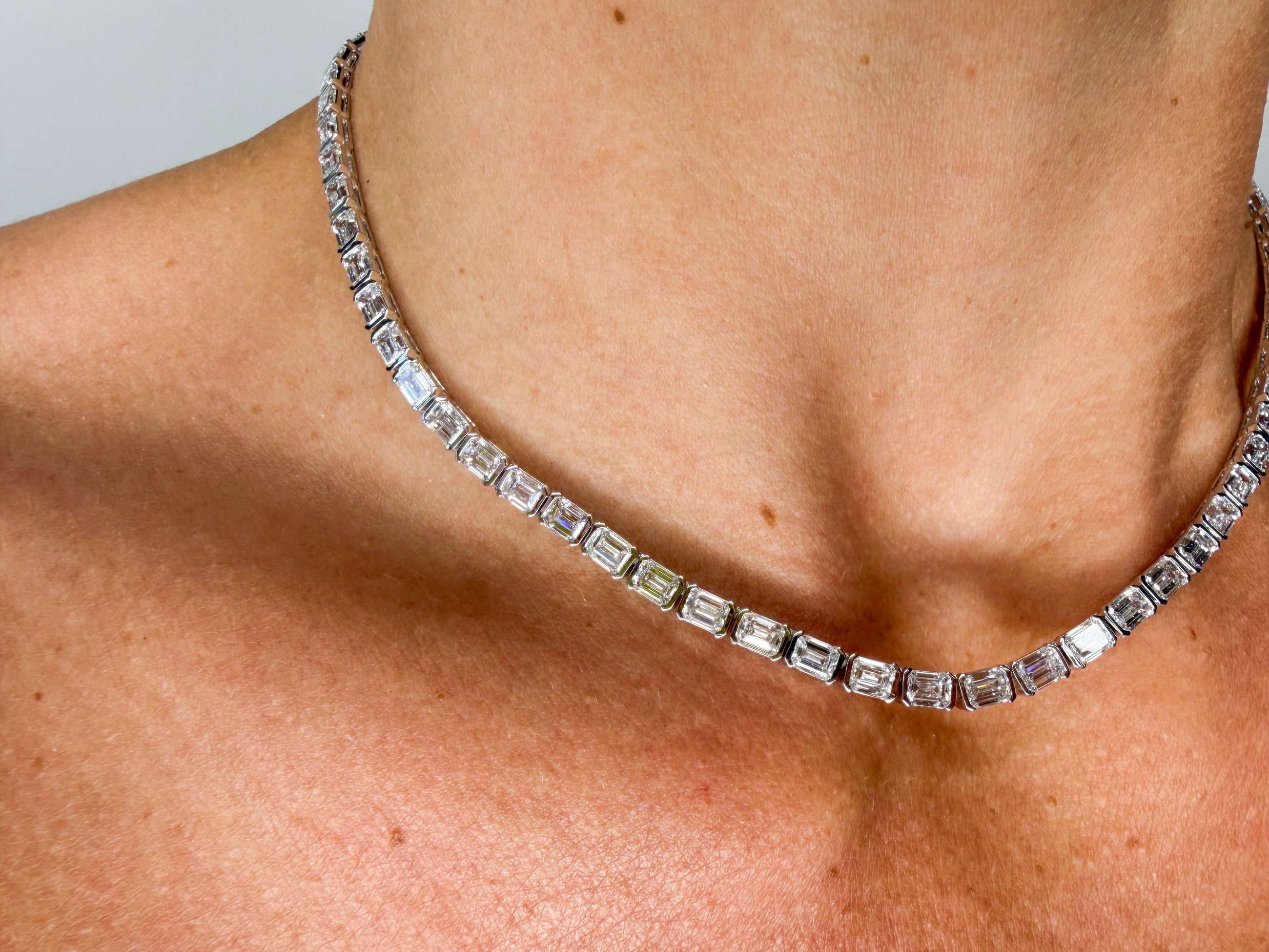 The Emerald Riviera Tennis Necklace