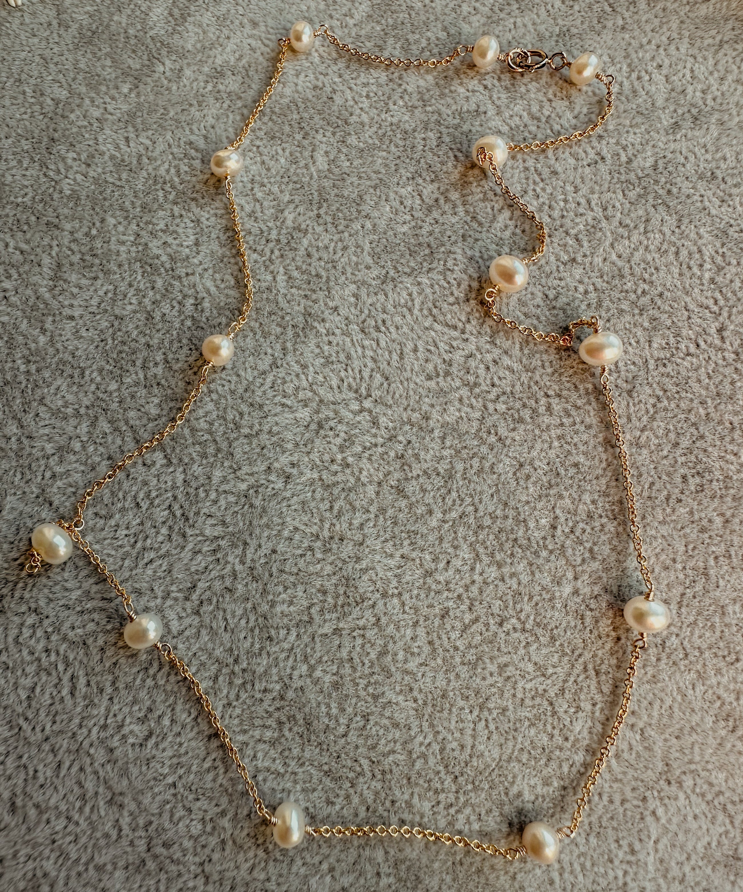 Pearl Link Chain Necklace