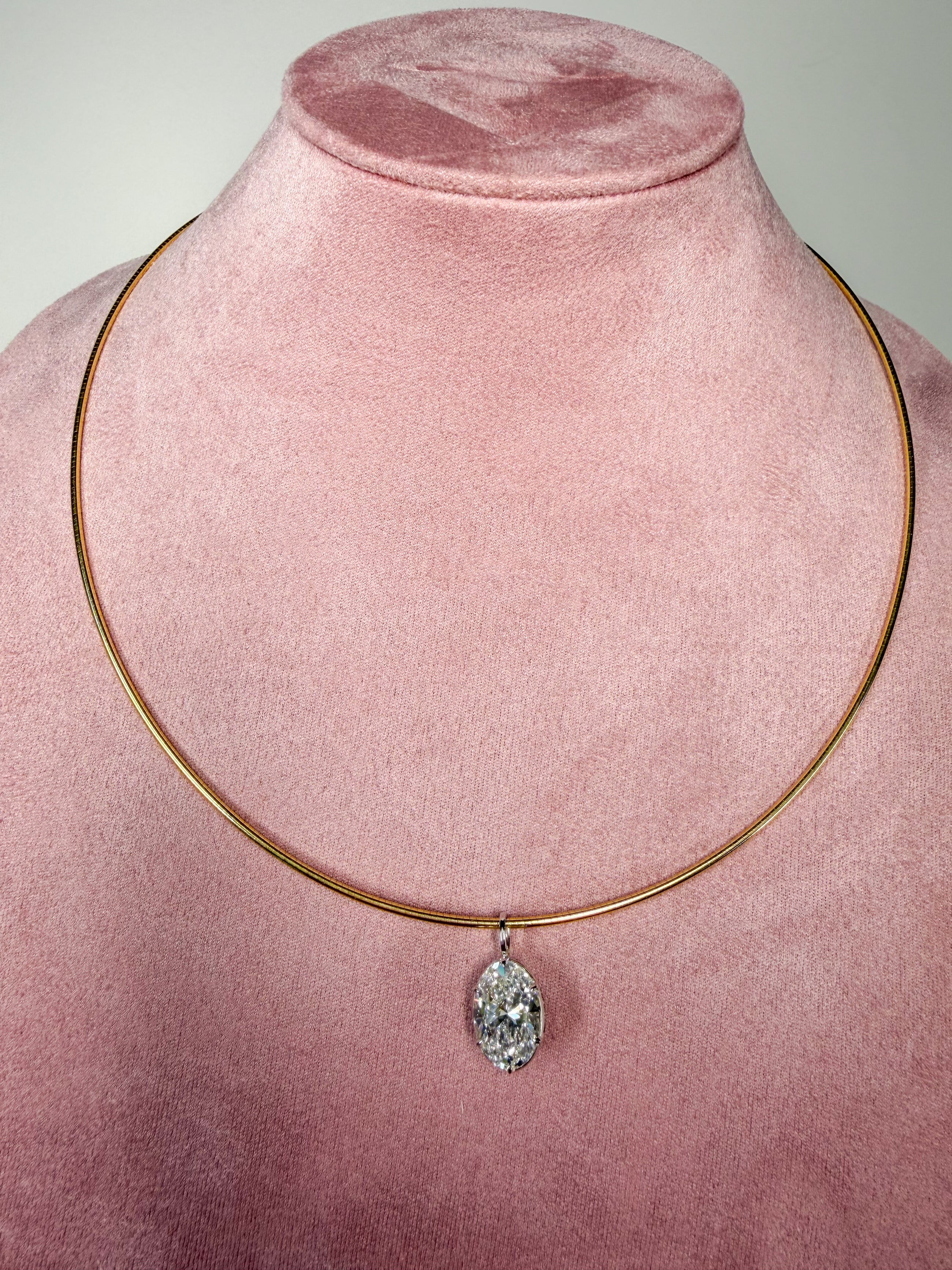 Georgian Oval Pendant Necklace