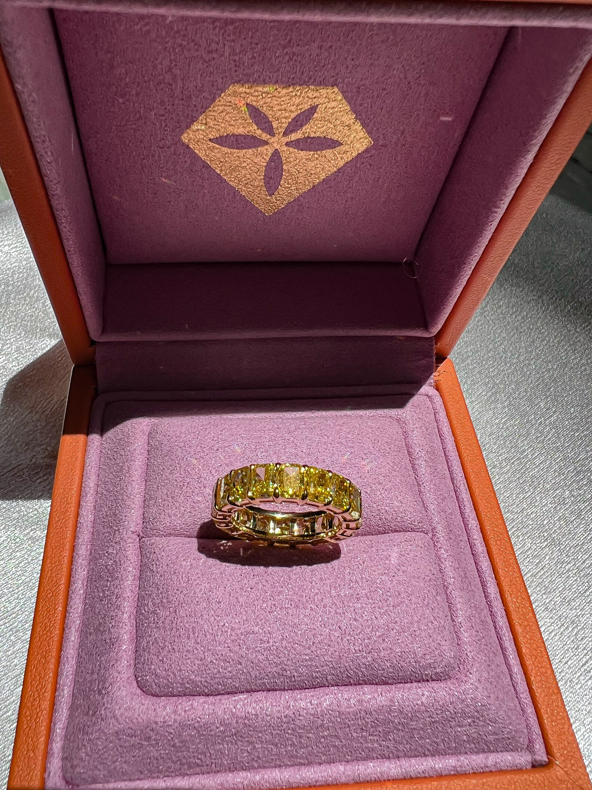 Golden Radiance Eternity Band