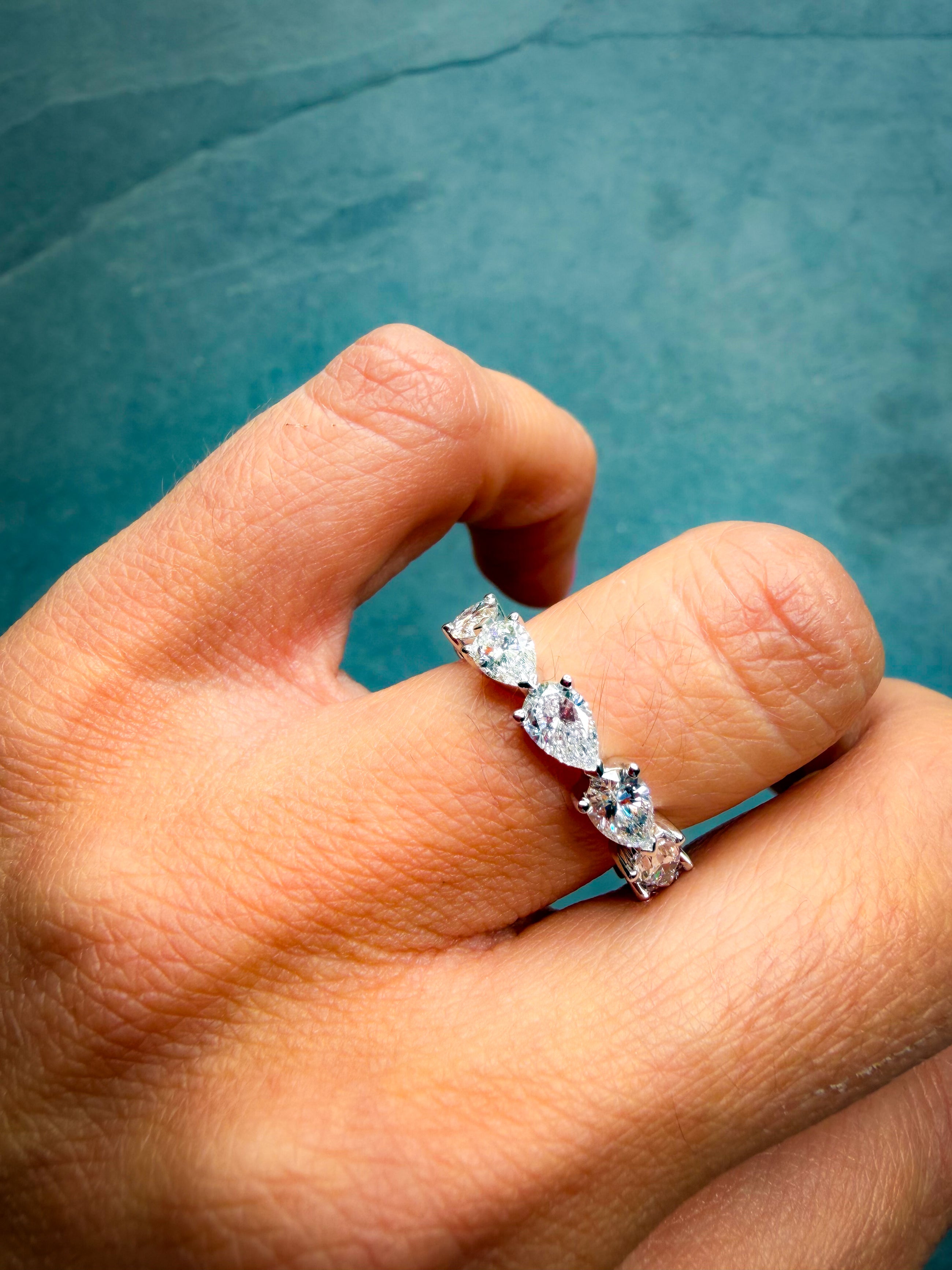 The Horizontal Pear Eternity Band