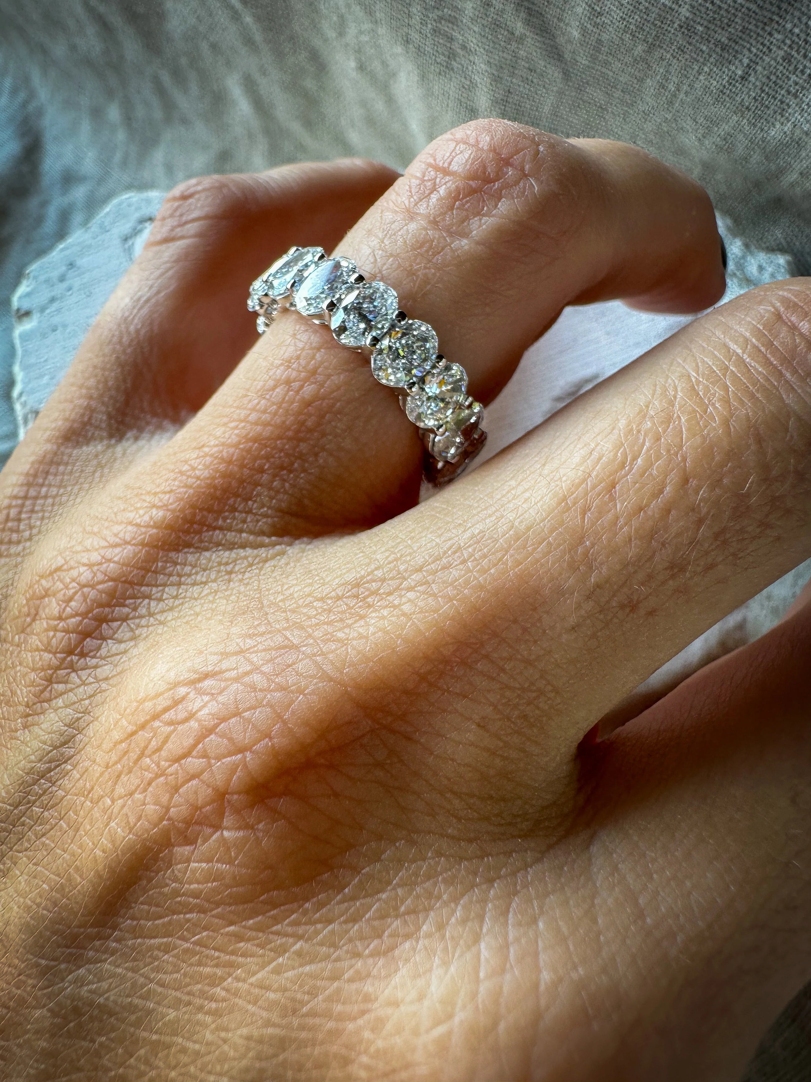 The Luxe Oval Eternity Band