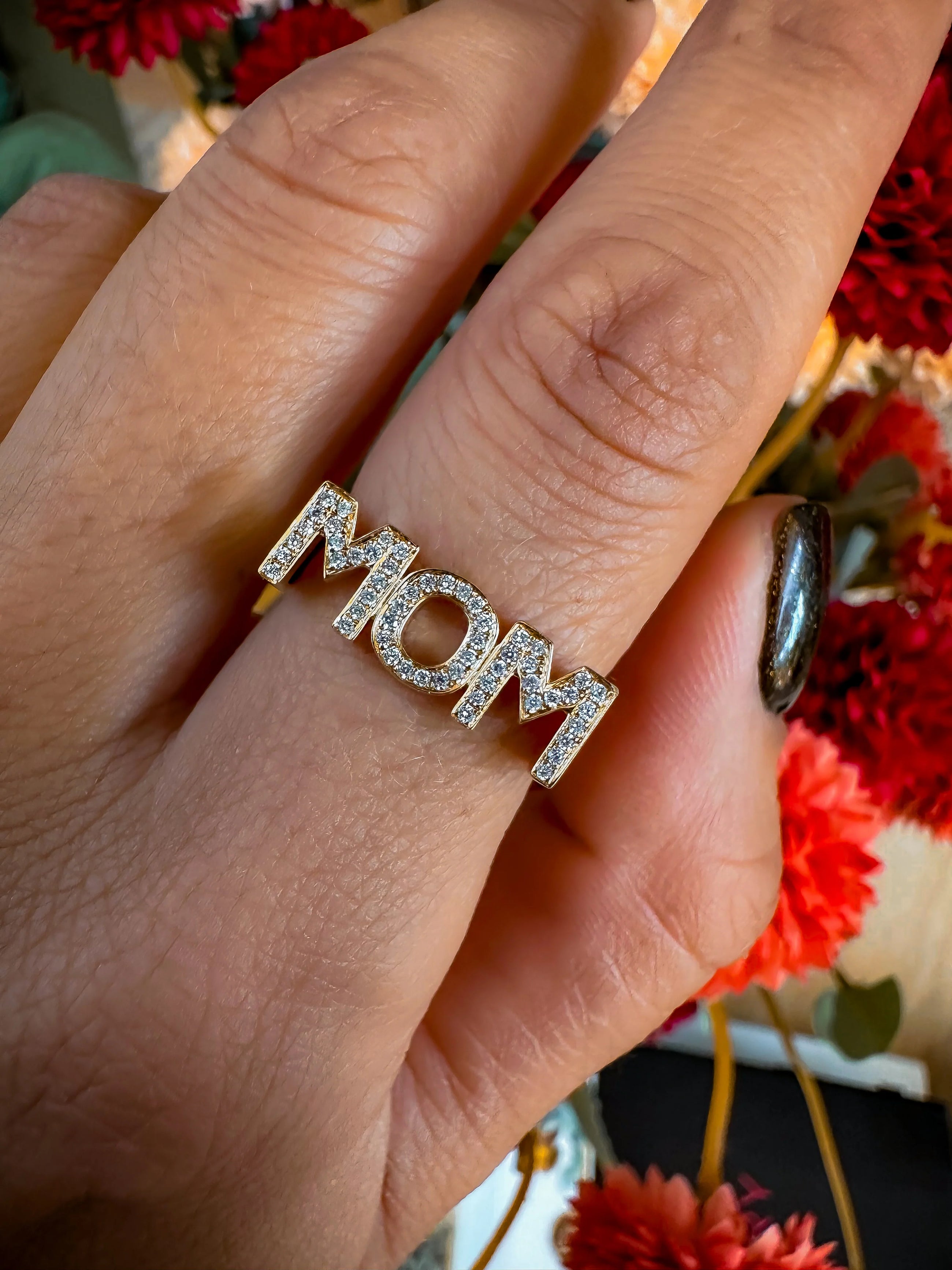 Diamond MOM Ring