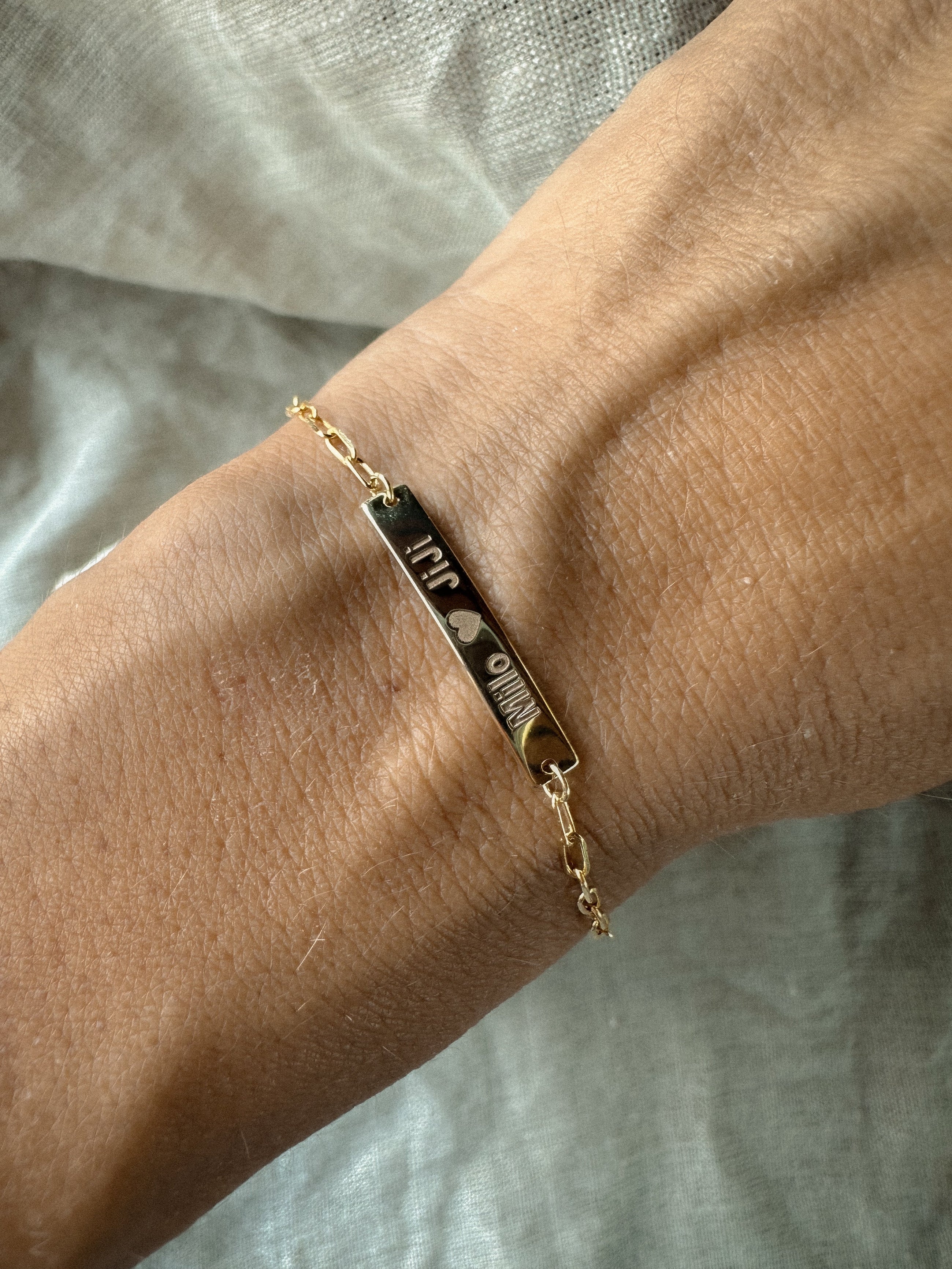 Gold ID Bracelet