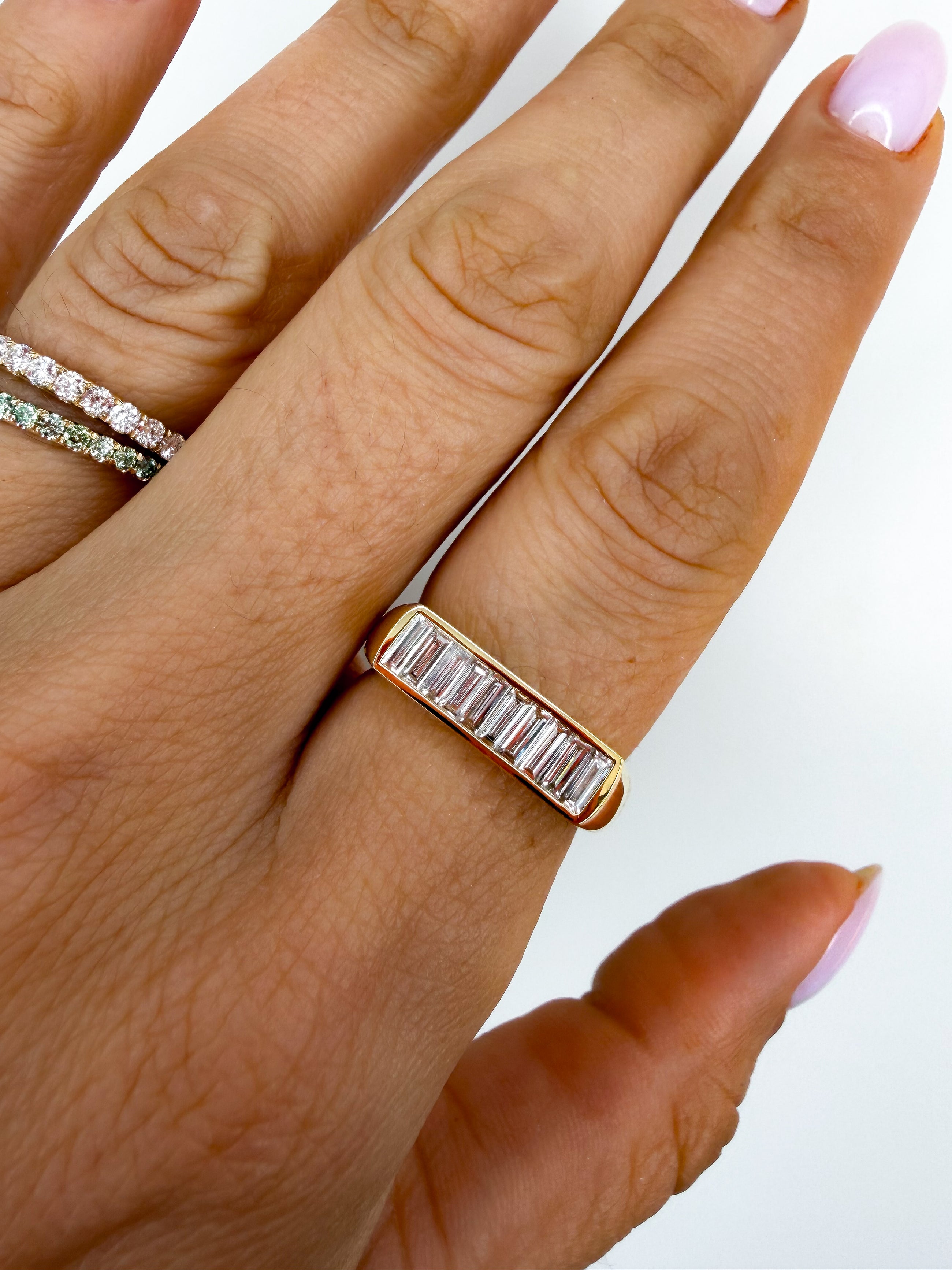 The Bar Baguette Ring