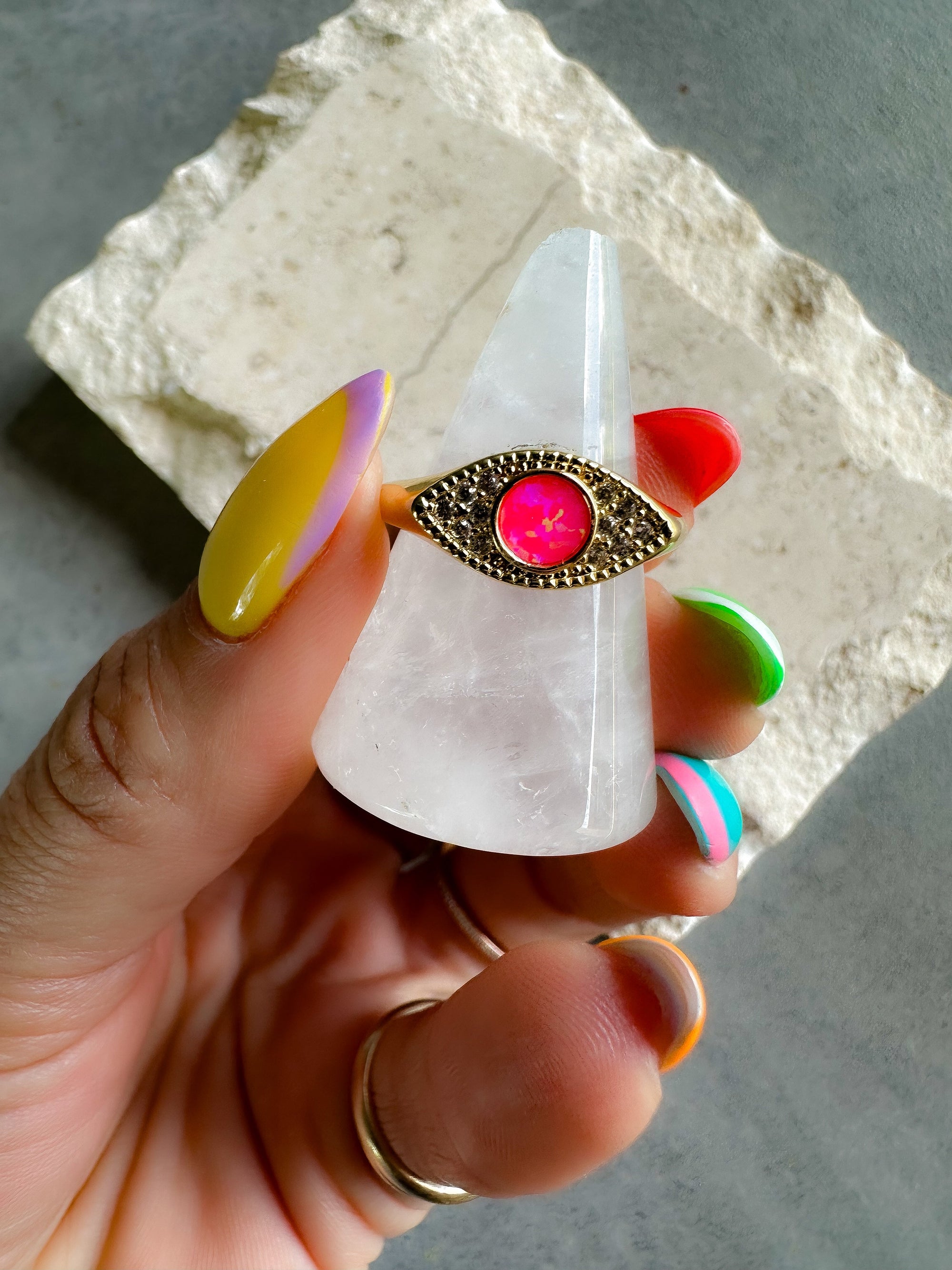 Opal Eye Ring