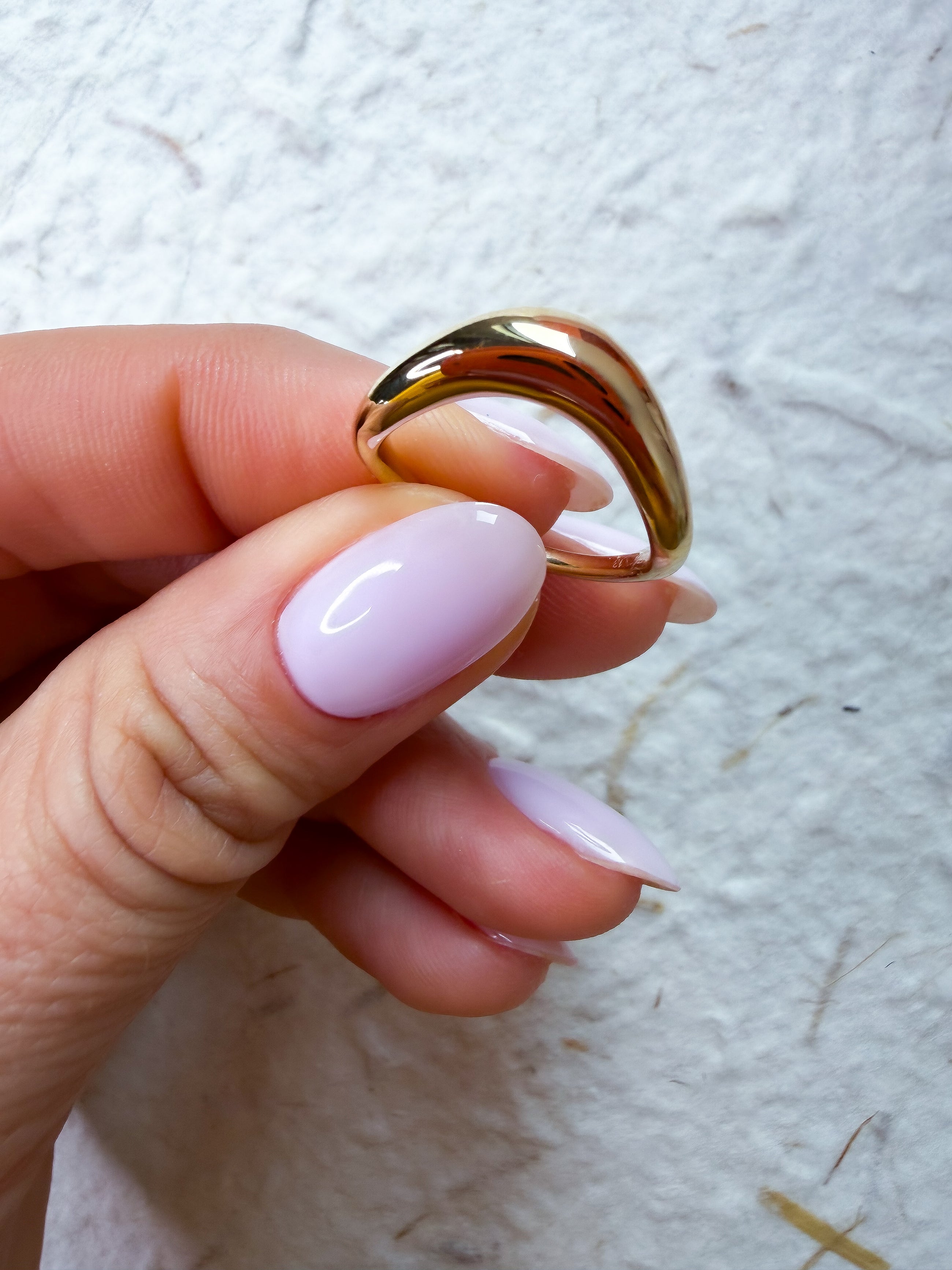 The Curveball Dome Ring