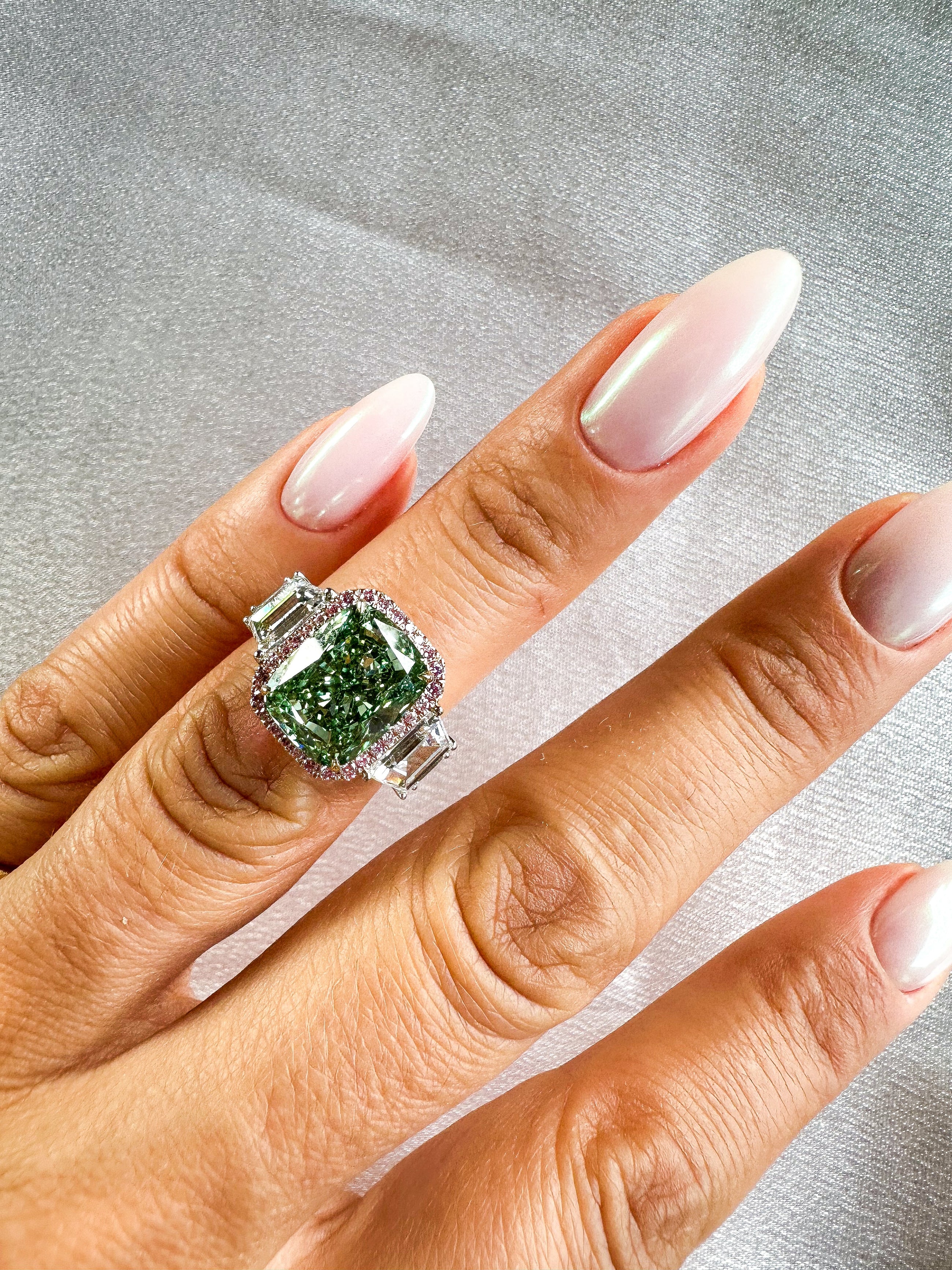 The Green Envy Diamond Ring