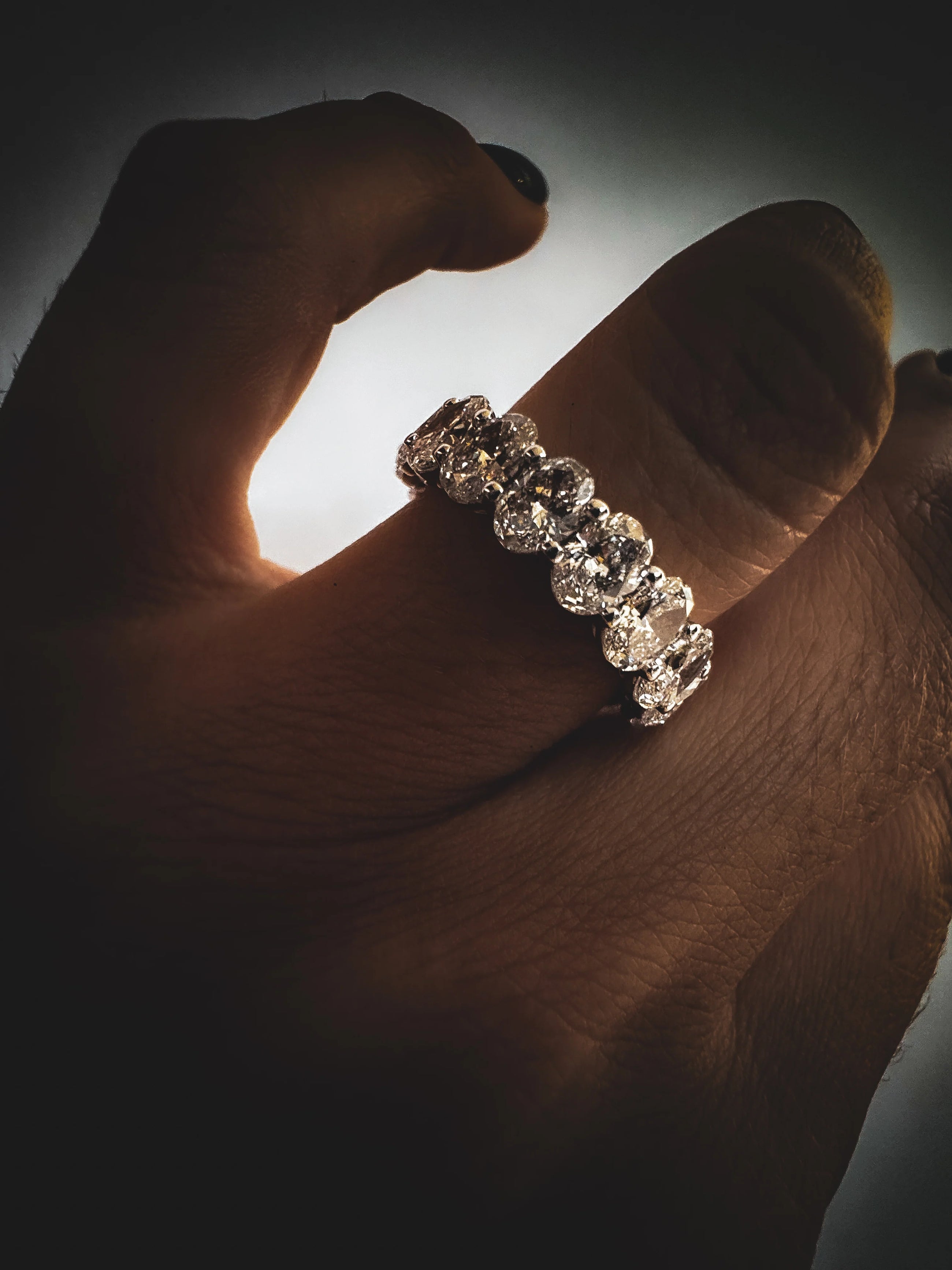 The Luxe Oval Eternity Band