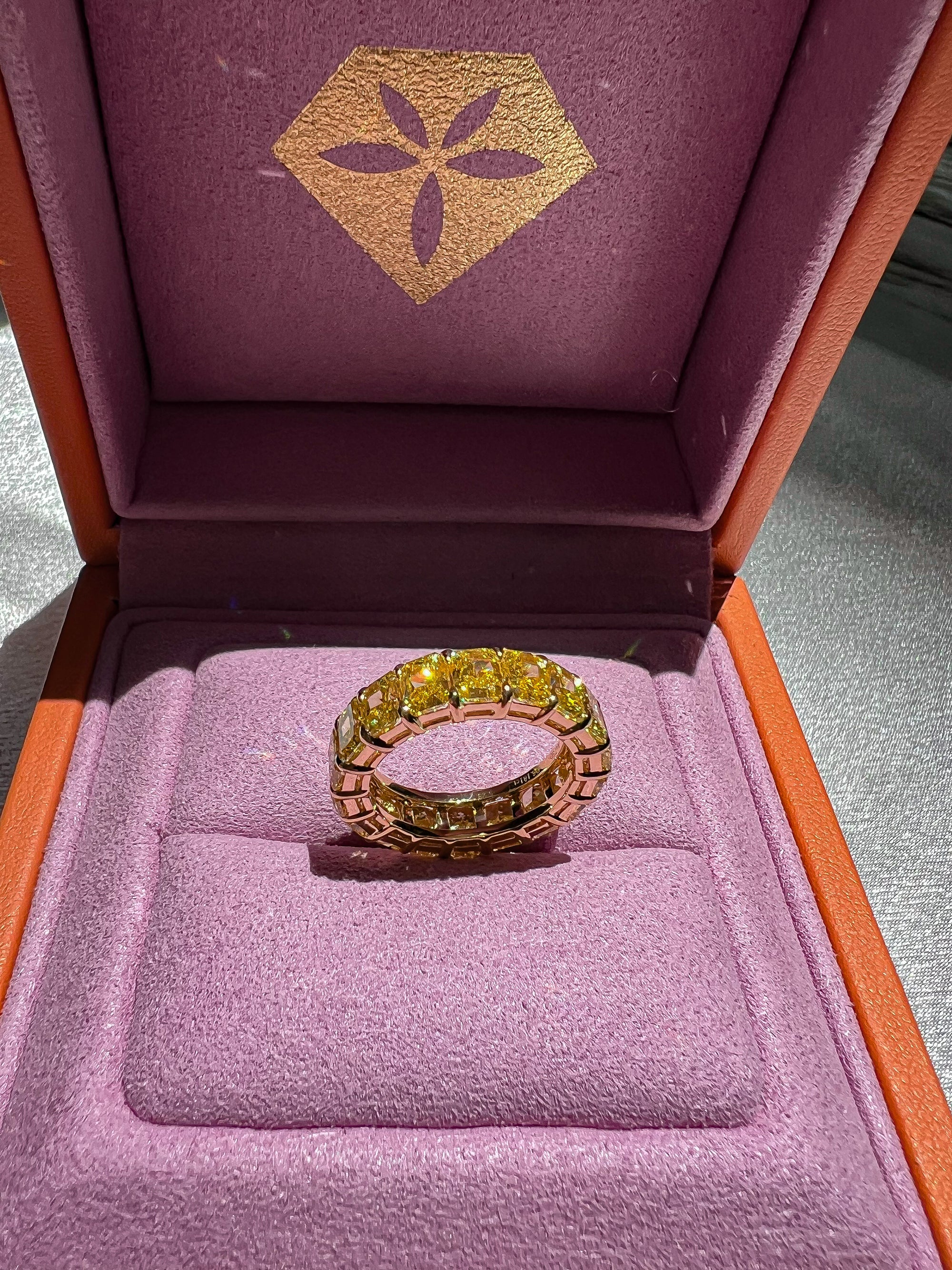 Golden Radiance Eternity Band