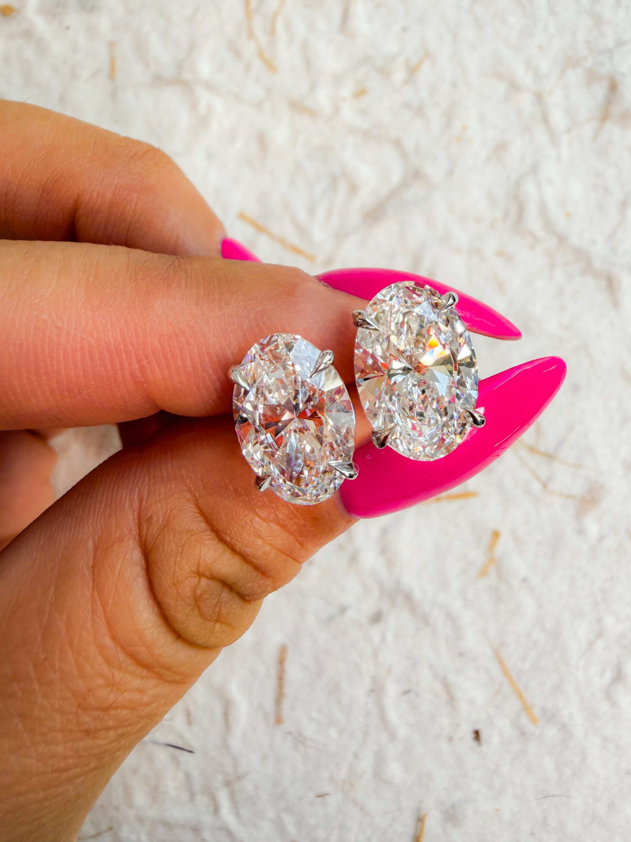 The Grand Oval 8ctw Diamond Studs