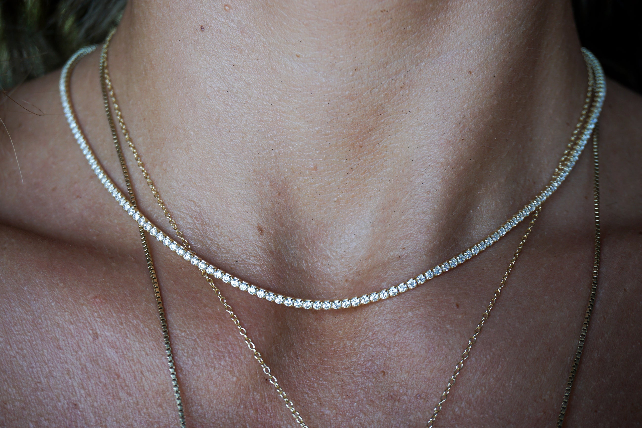 The Faux Diamond Tennis Necklace
