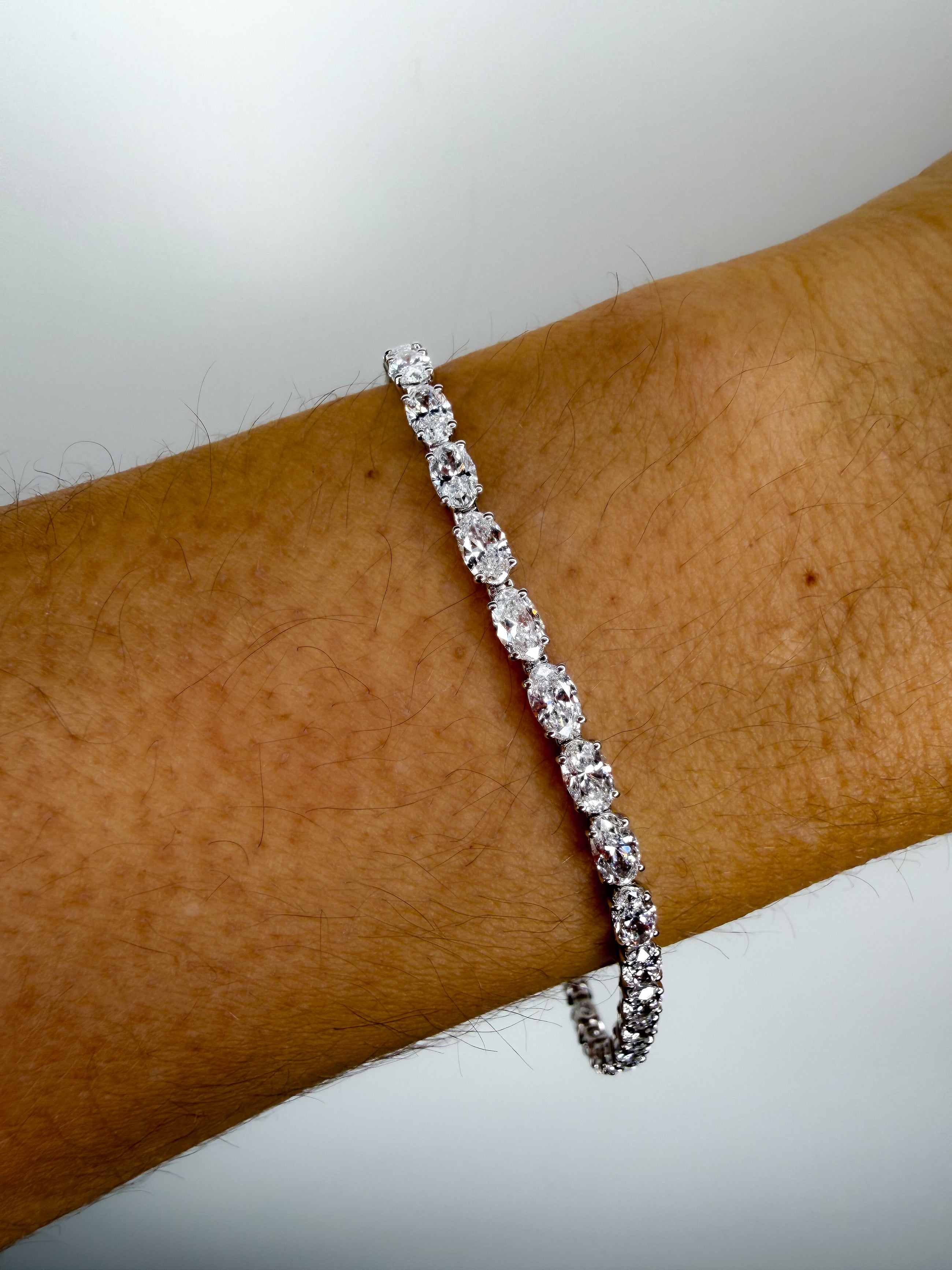 The East-West Oval Tennis Bracelet