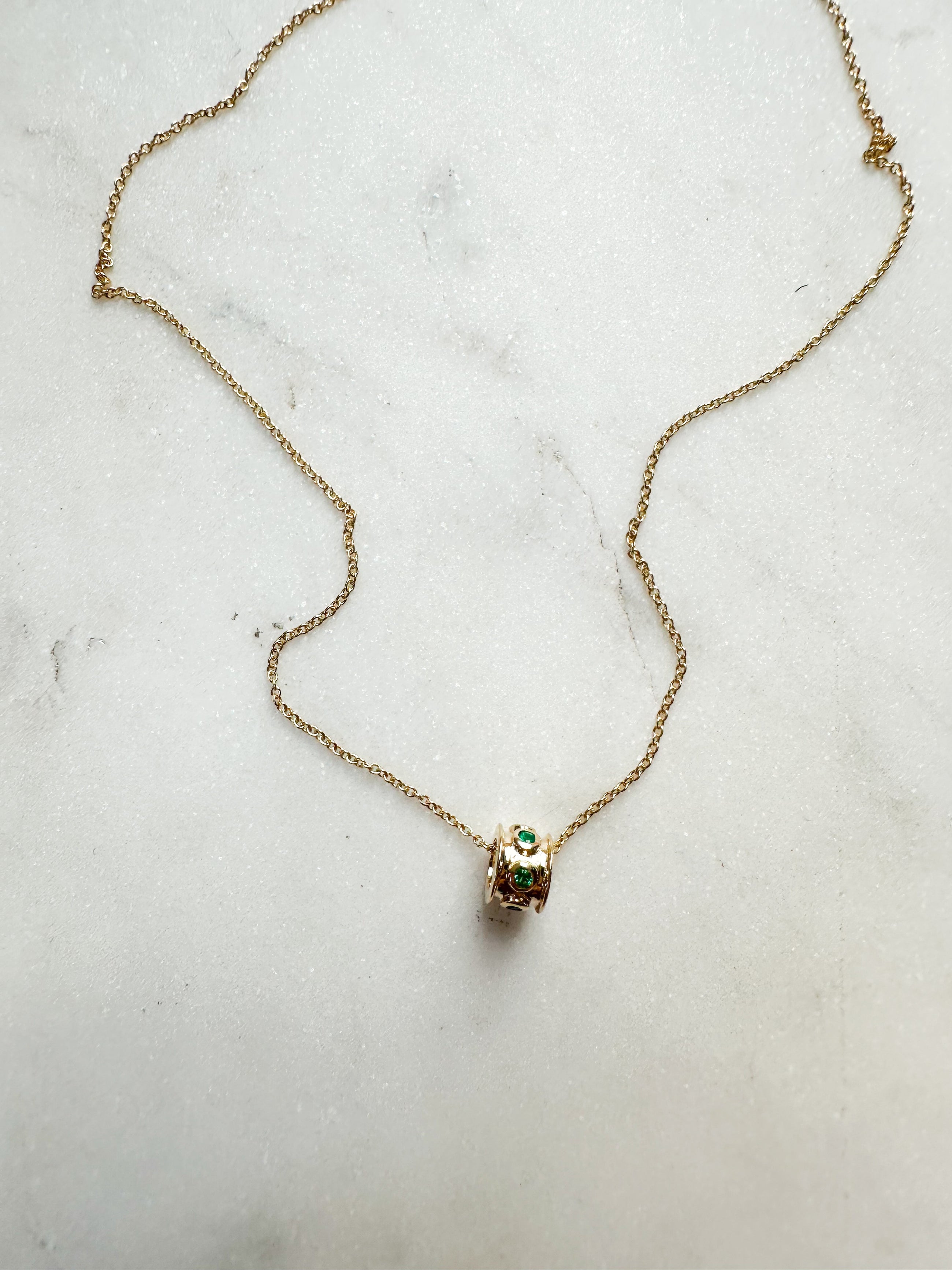 The Emerald Charm Necklace