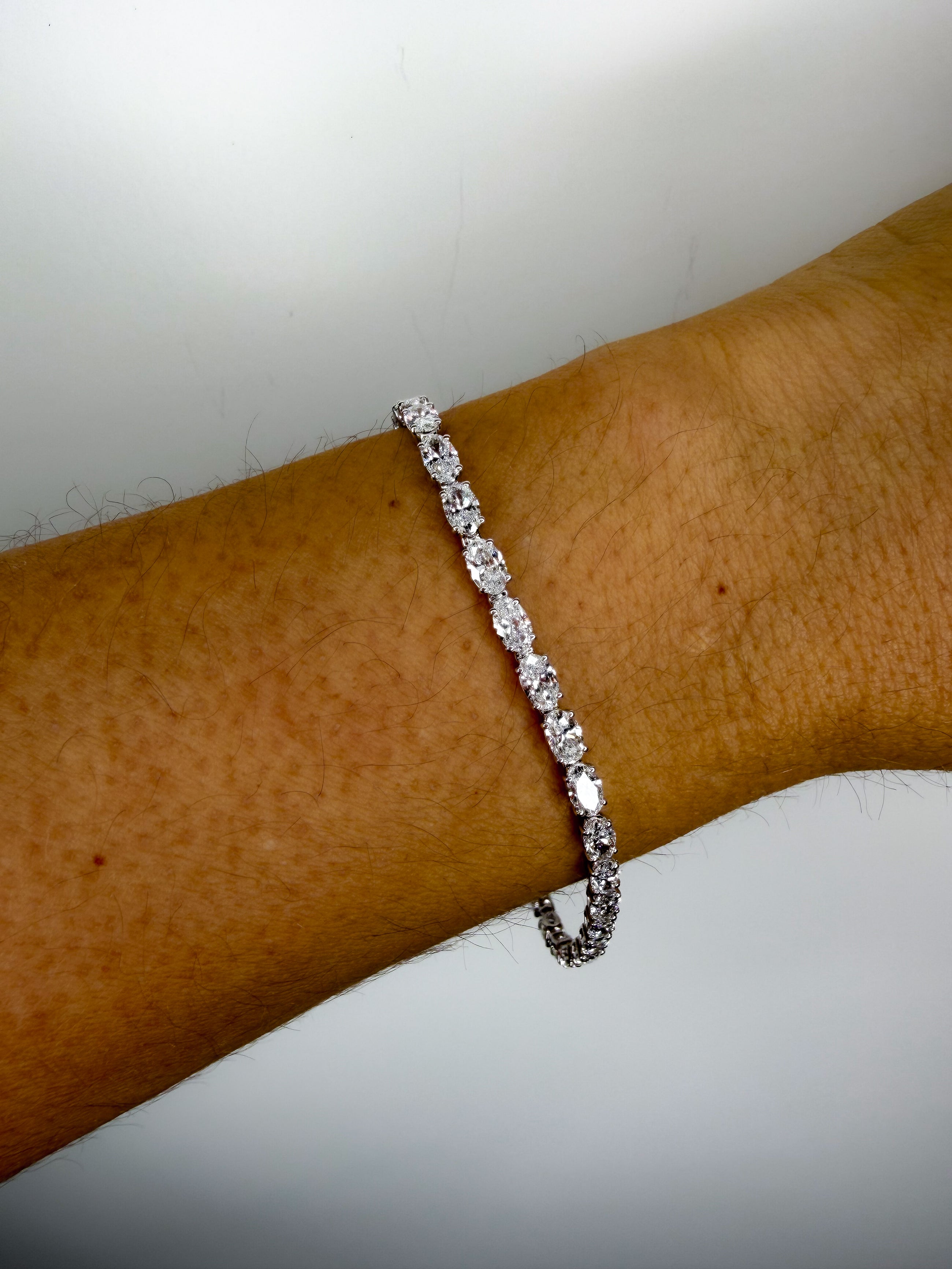 The East-West Oval Tennis Bracelet