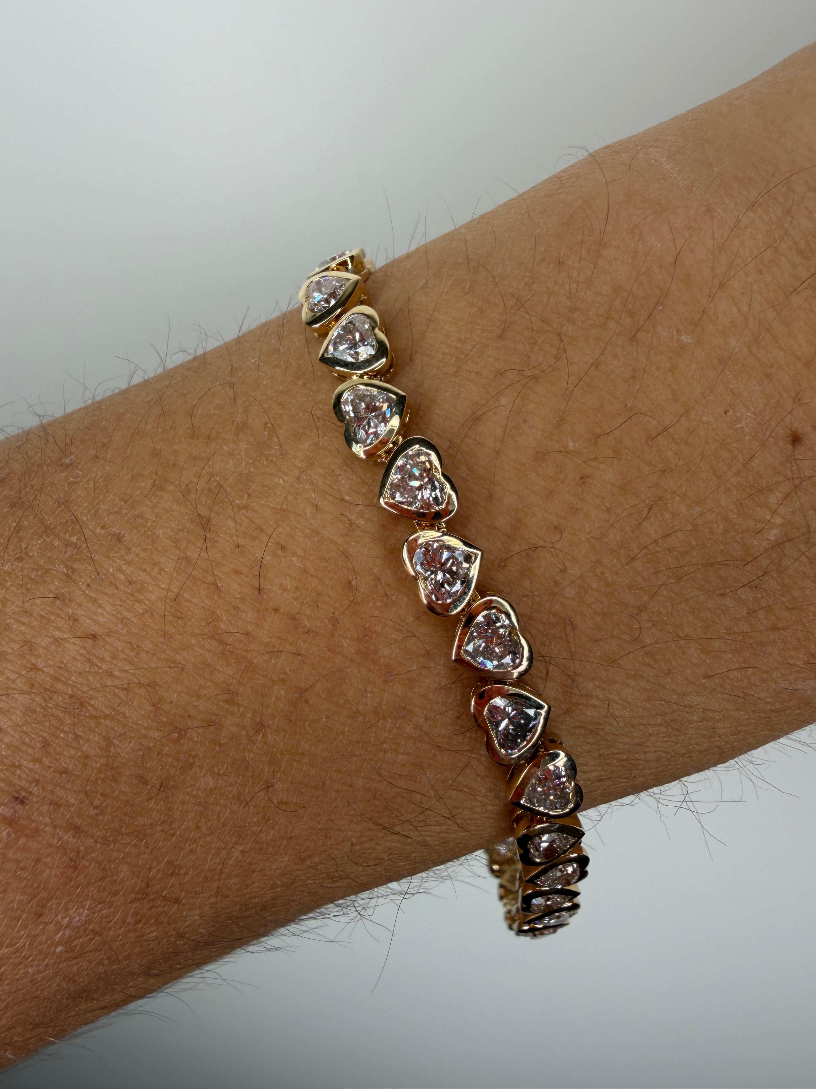 The Heart Bezel Tennis Bracelet
