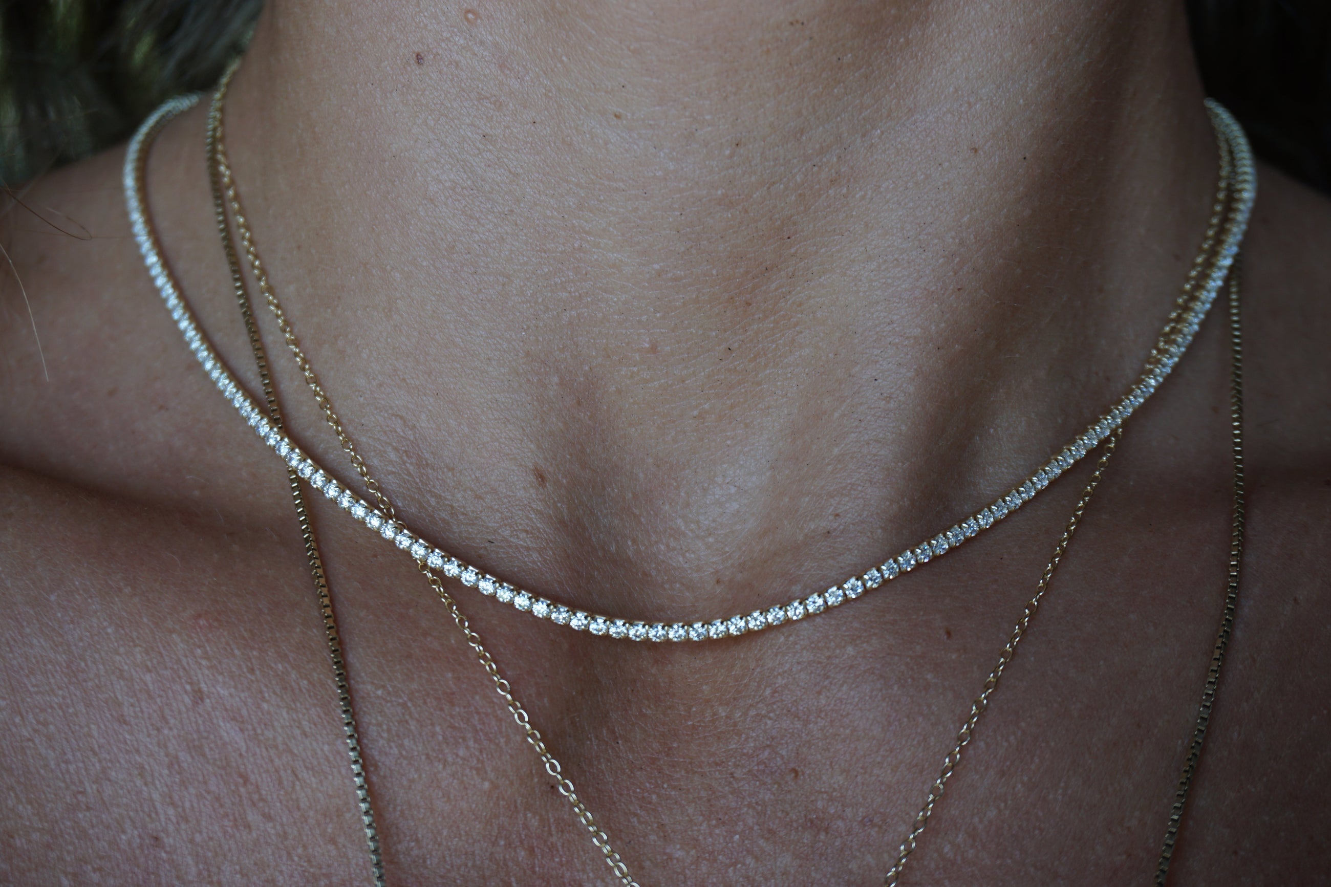 The Faux Diamond Tennis Necklace
