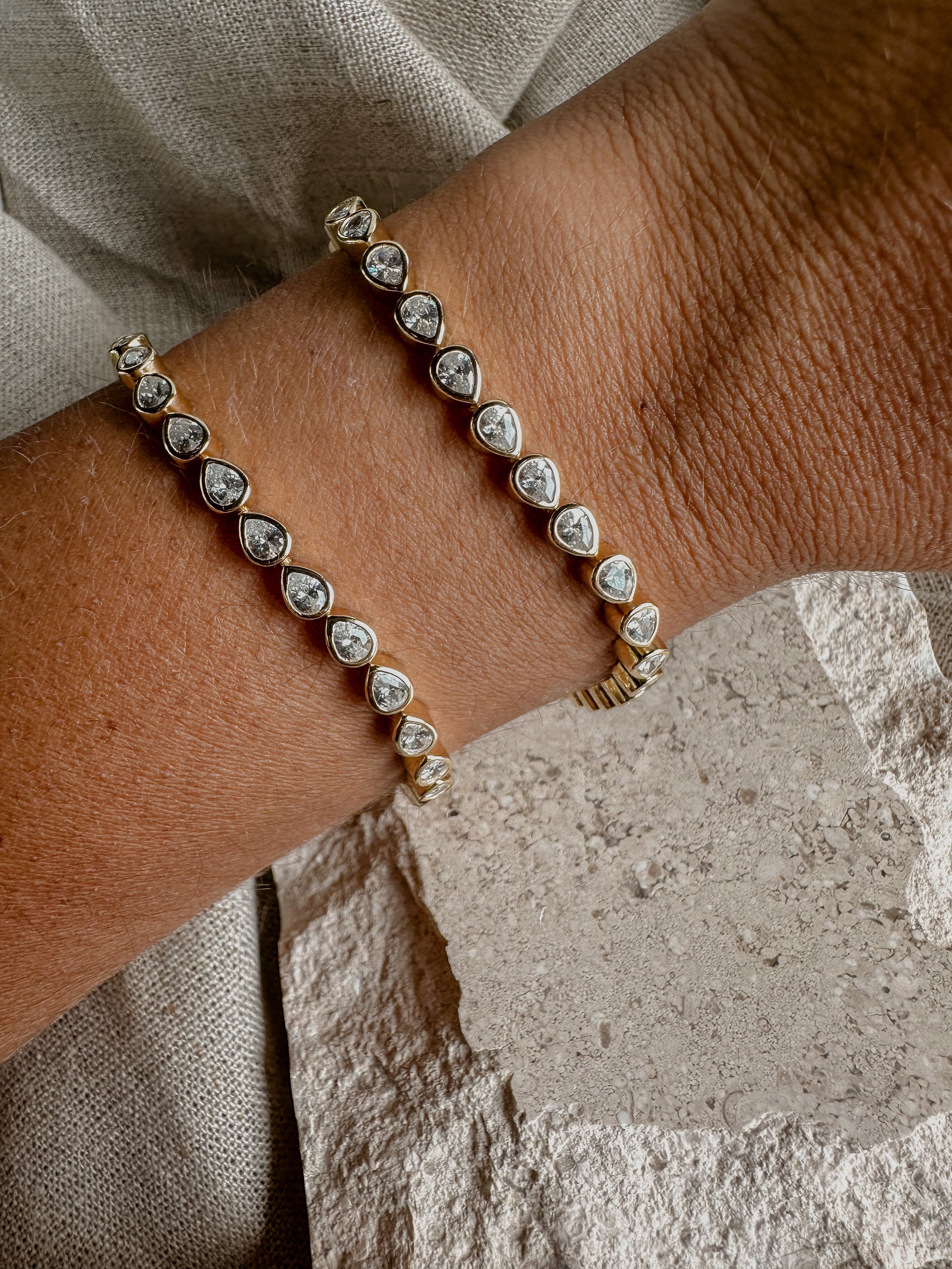 Pear Tennis Bracelet