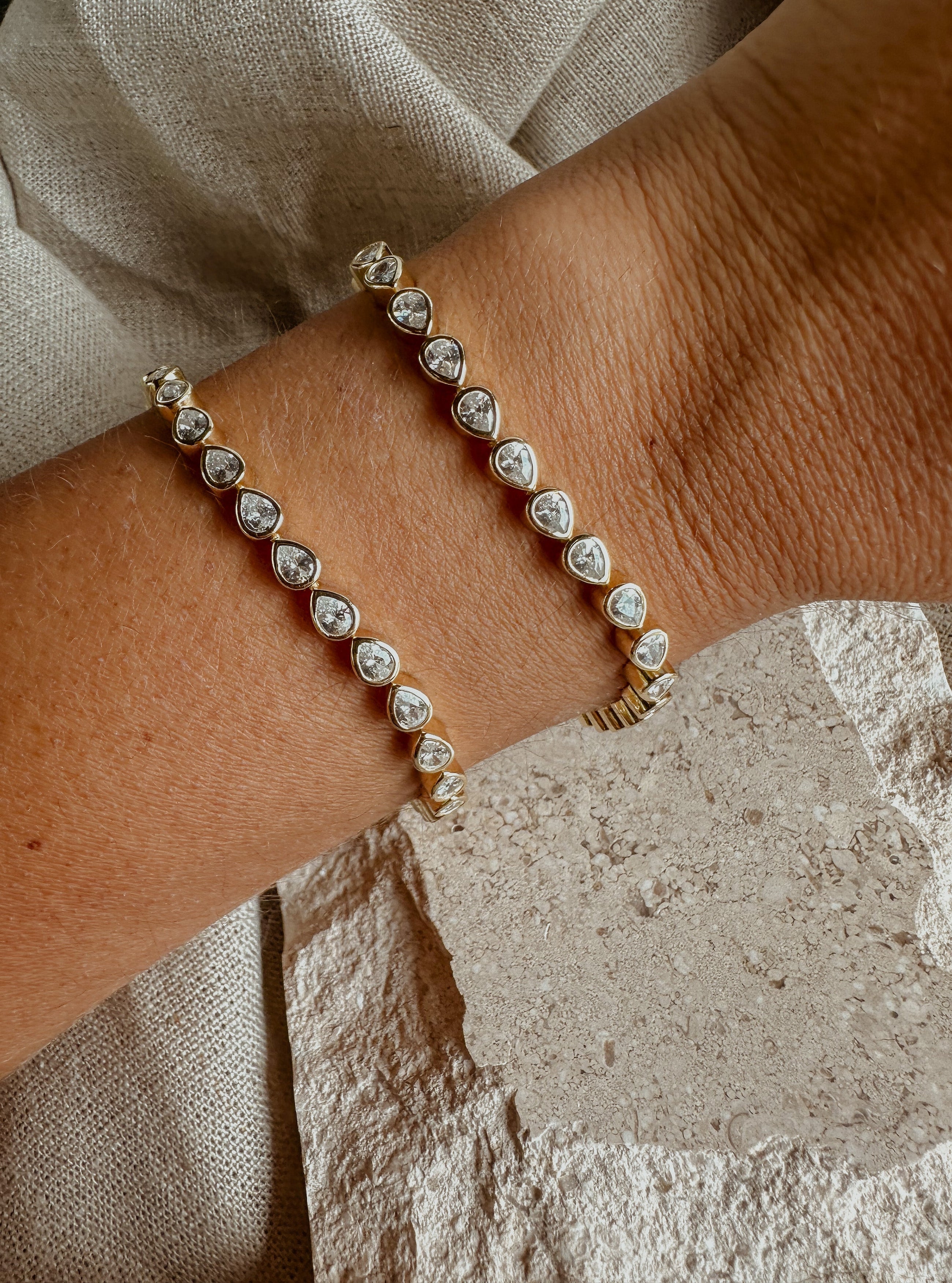 Pear Tennis Bracelet