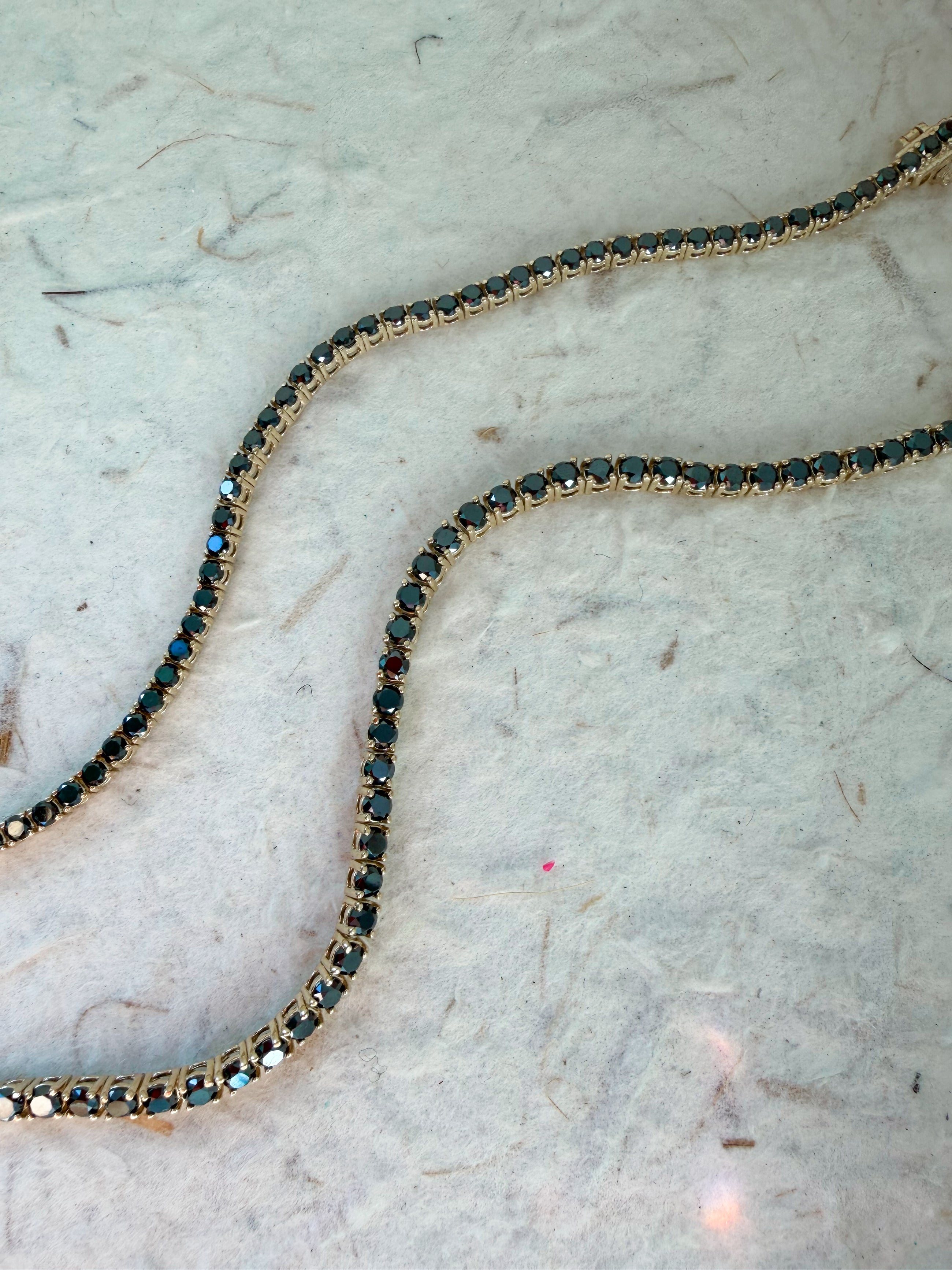 The Black Diamond Tennis Bracelet