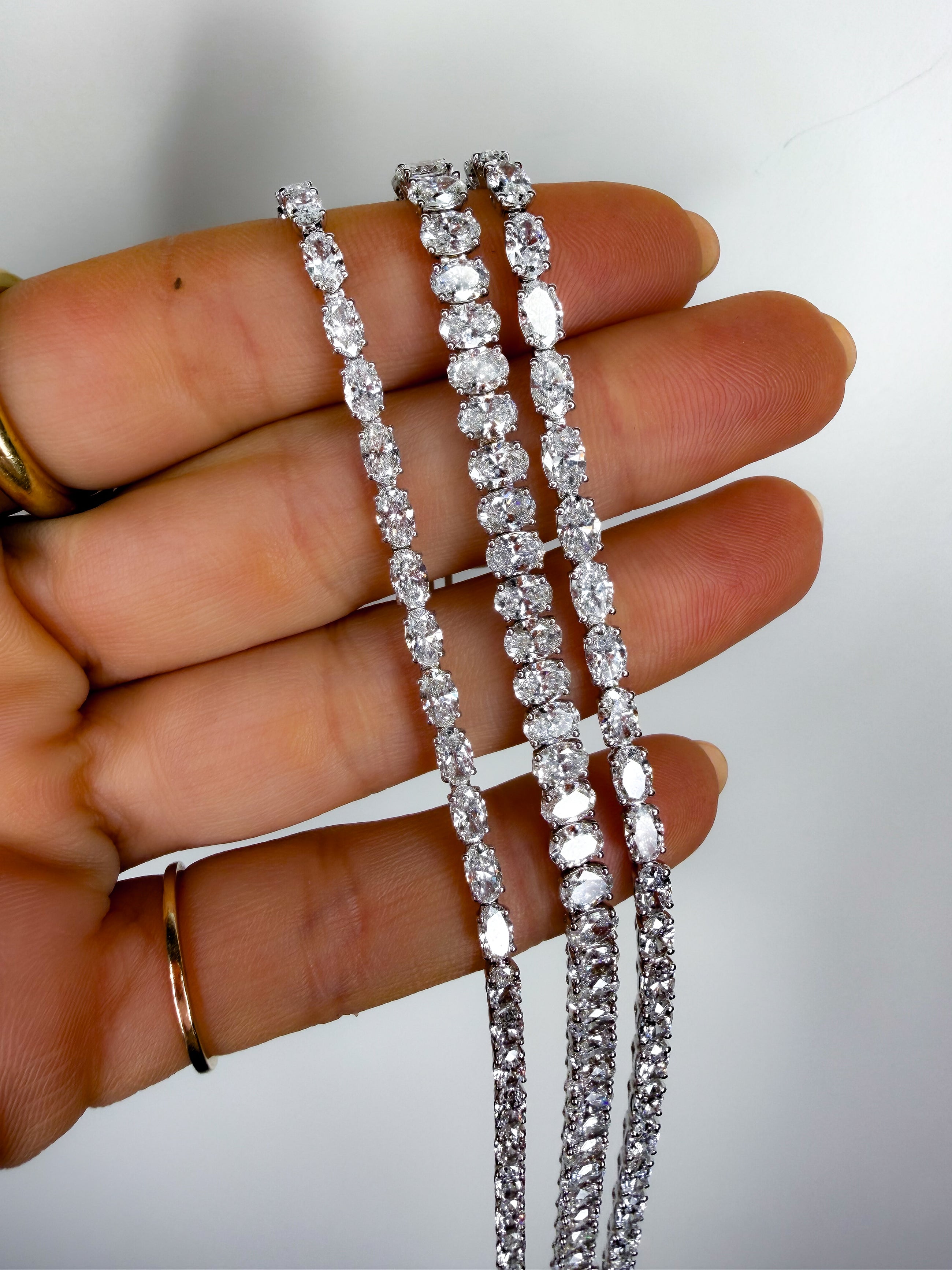 The East-West Oval Tennis Bracelet