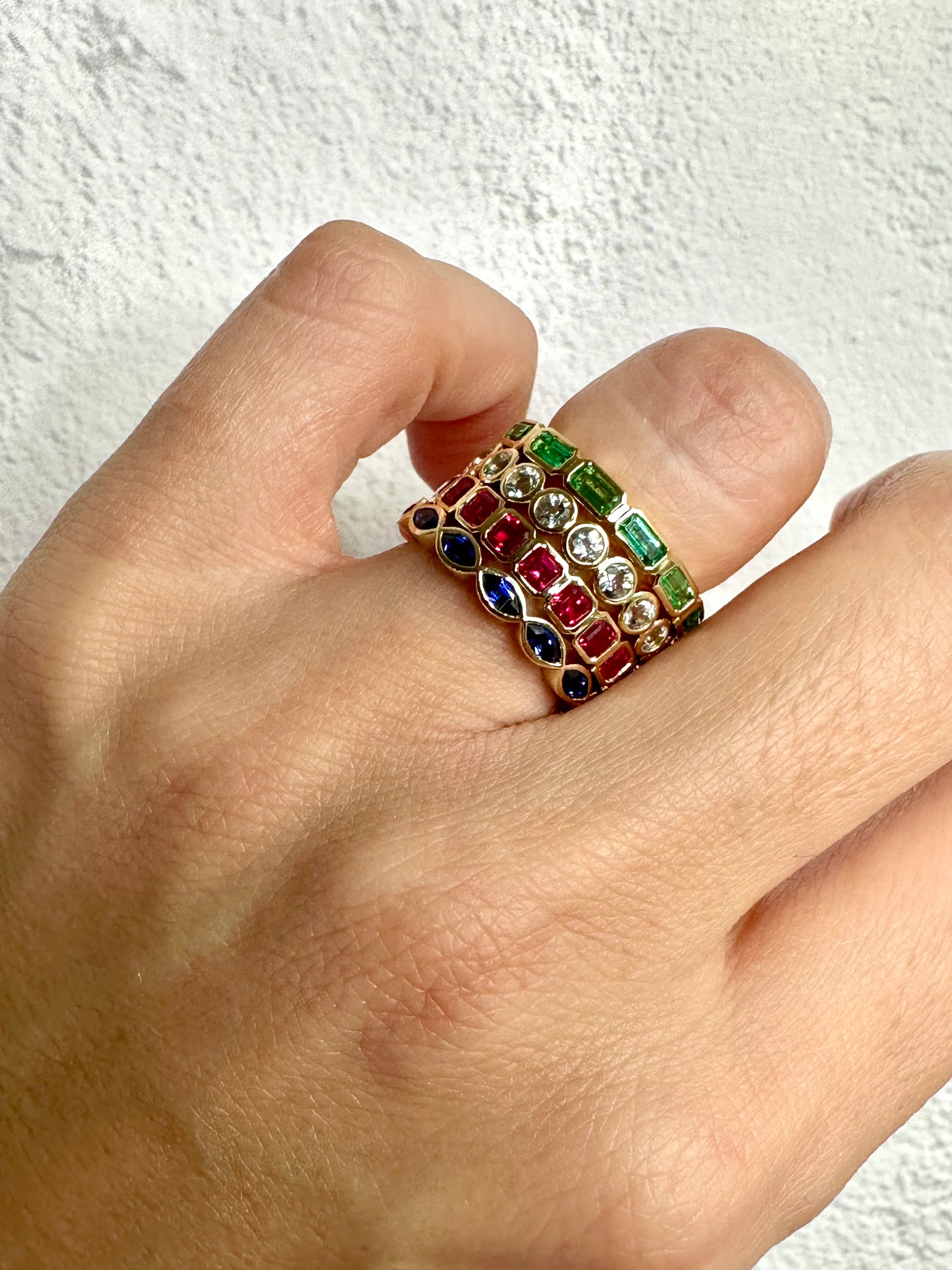 Custom Family Birthstone Ring