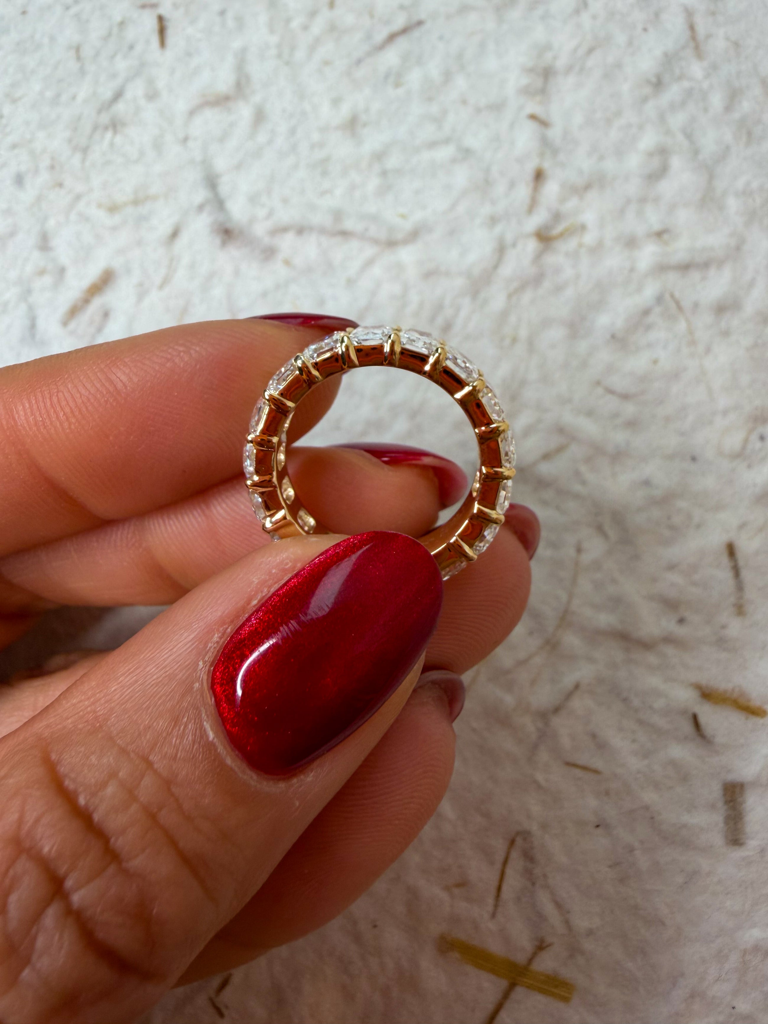 Low Profile Radiant Eternity Band