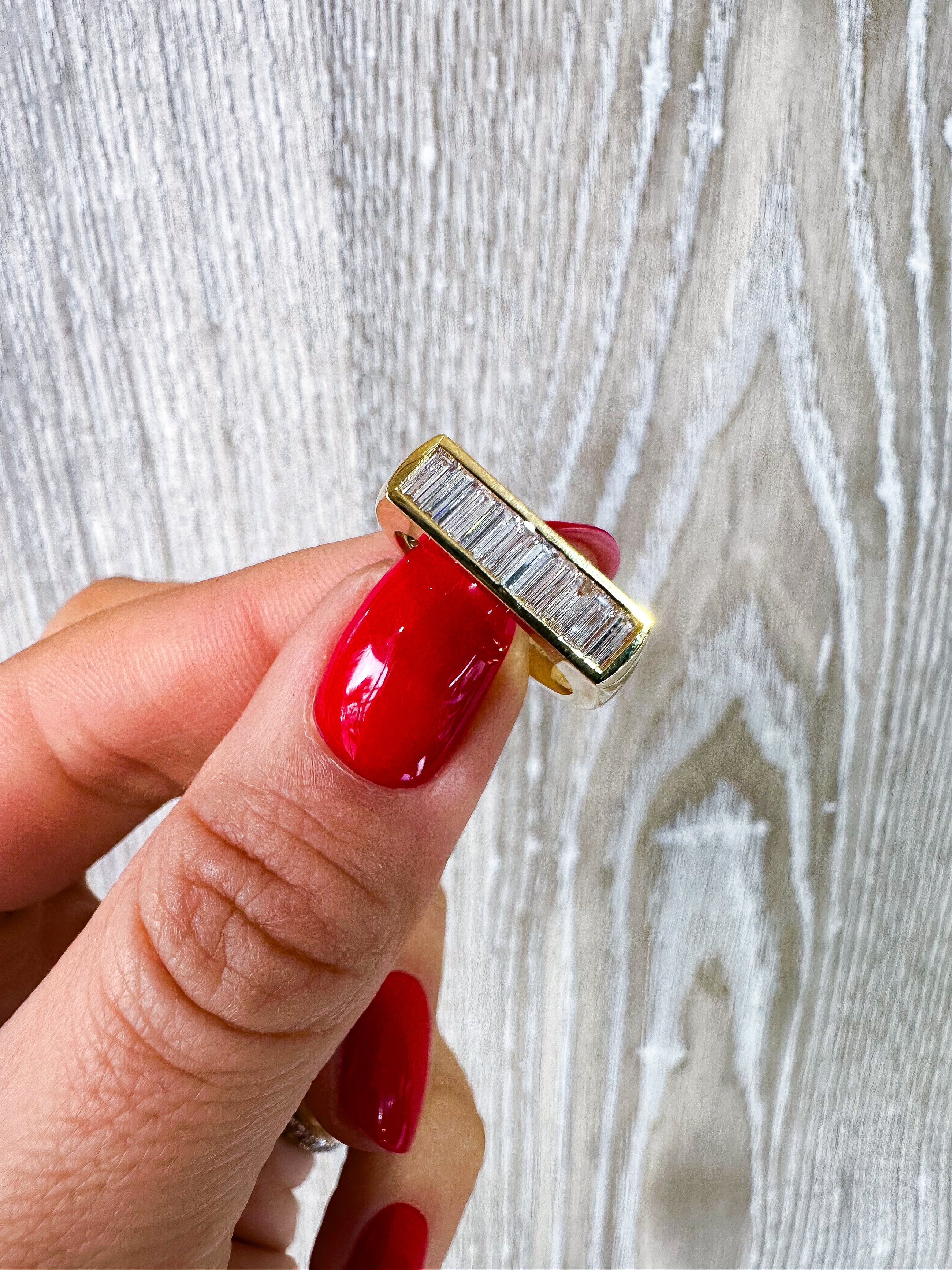 The Bar Baguette Ring