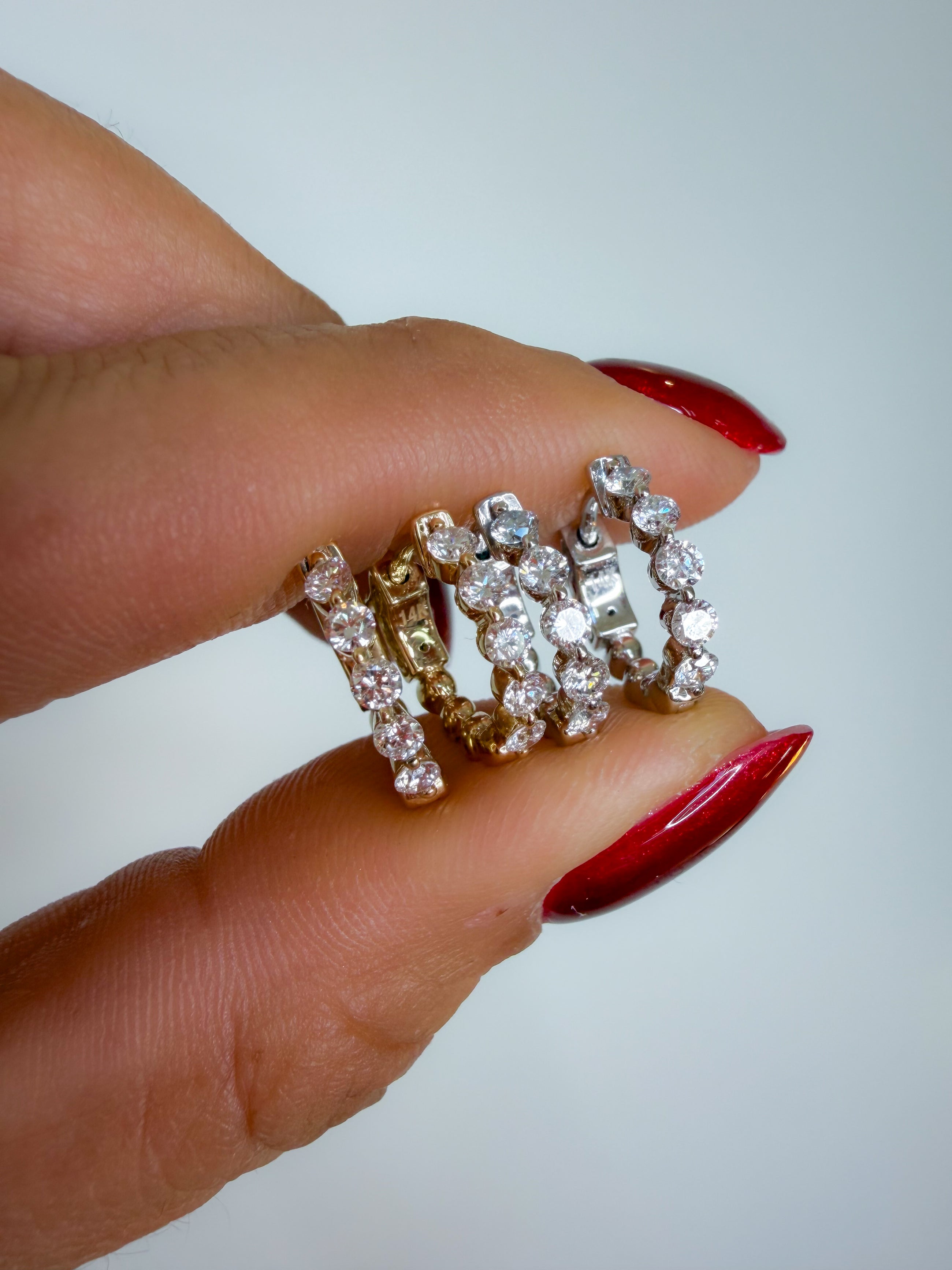 The Baby Icon Diamond Huggie