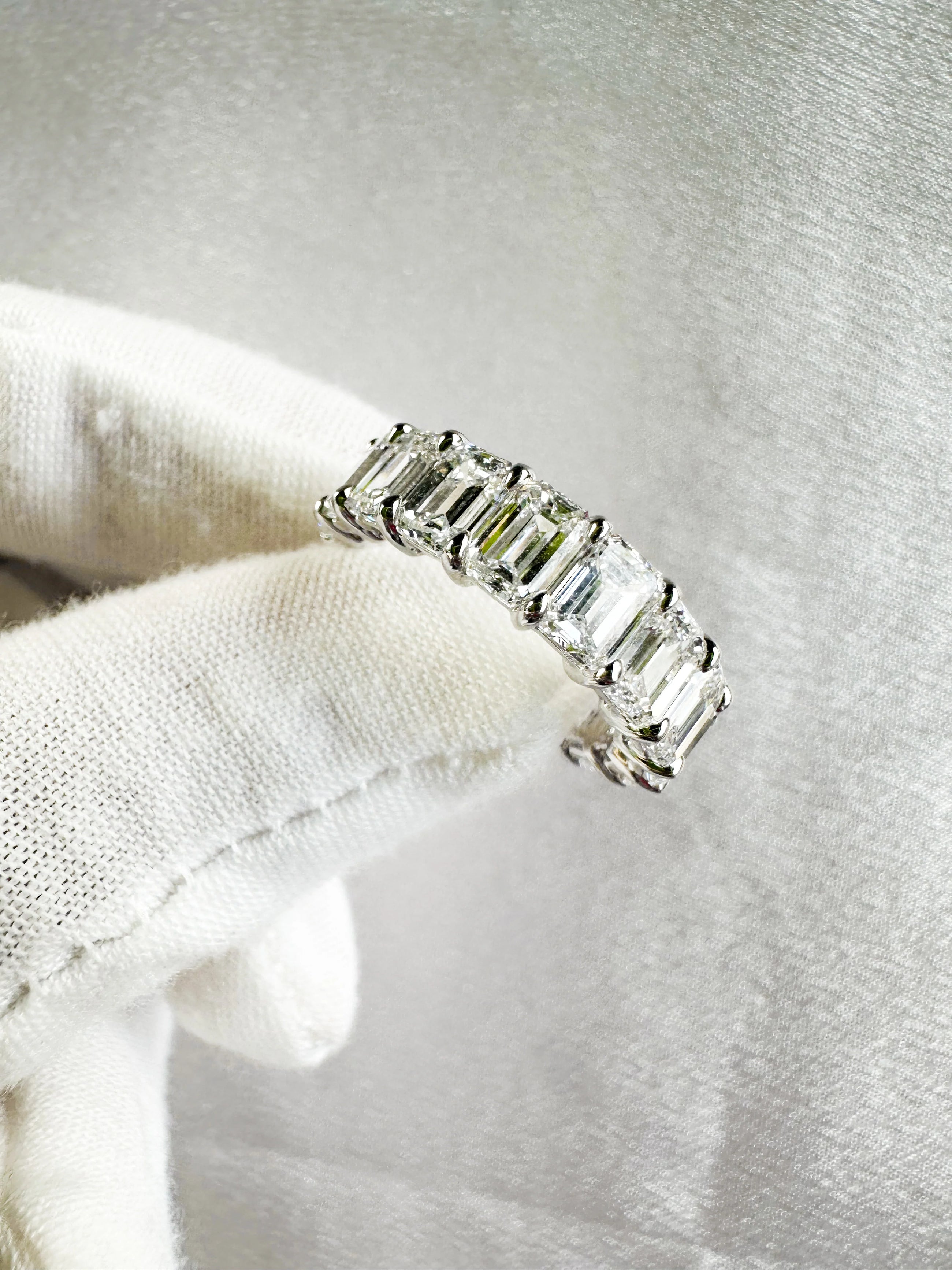 The Icon Emerald Eternity Band