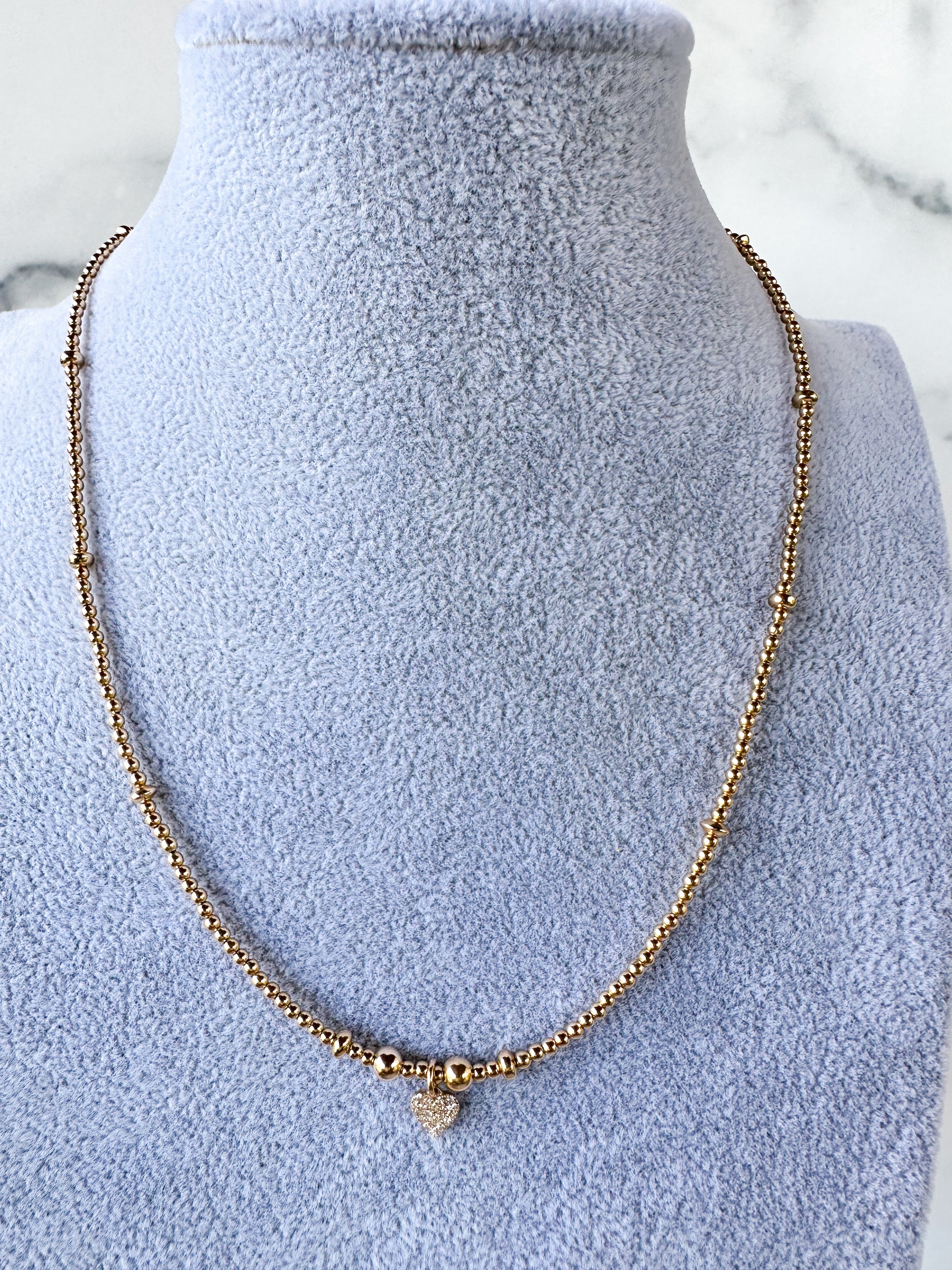 Diamond Mini Heart Necklace