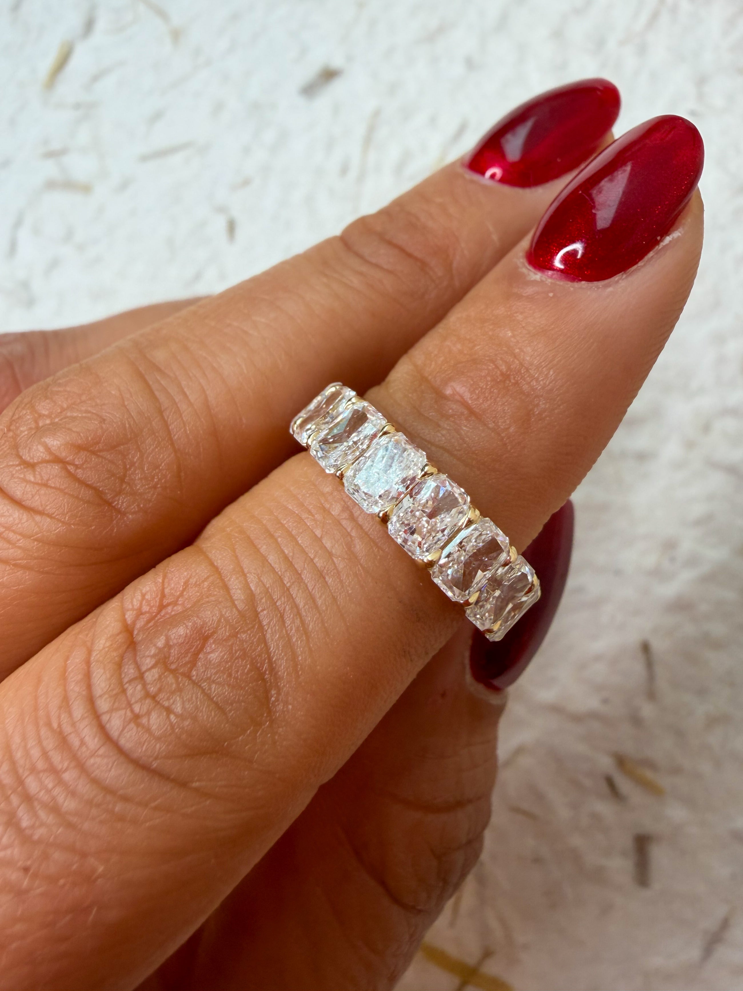 Low Profile Radiant Eternity Band